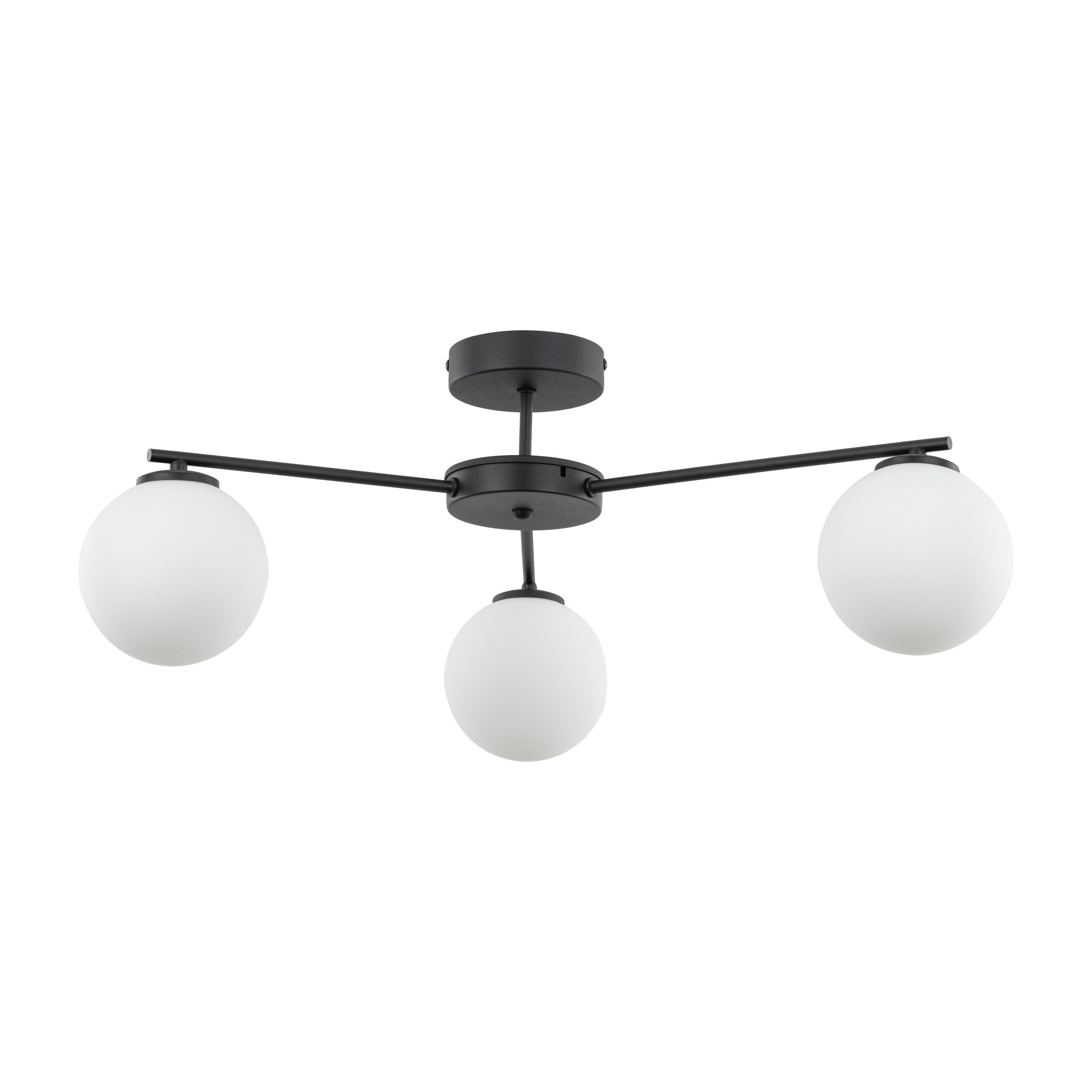 ELTON Black Scandinavian Ceiling Light for Living Room, Bedroom & Hallway