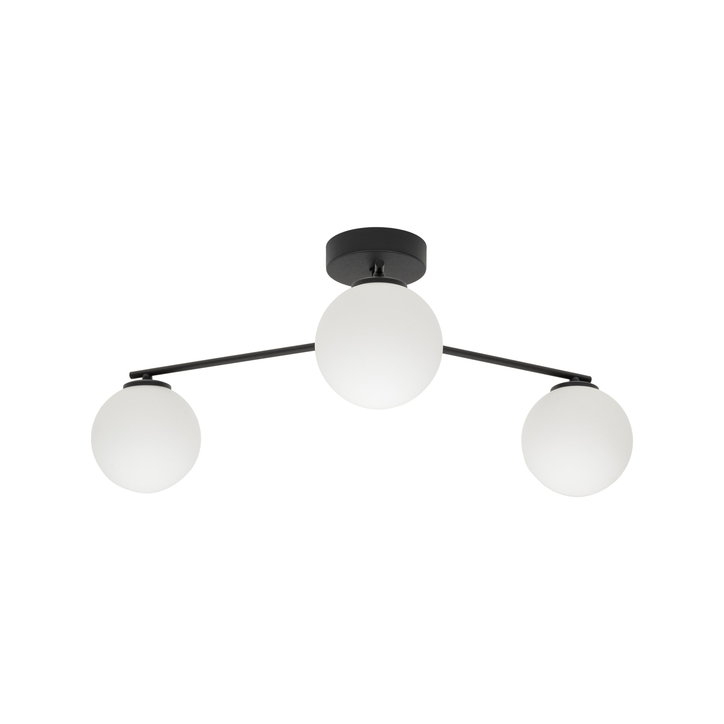 ELTON Black Scandinavian Ceiling Light for Living Room, Bedroom & Hallway