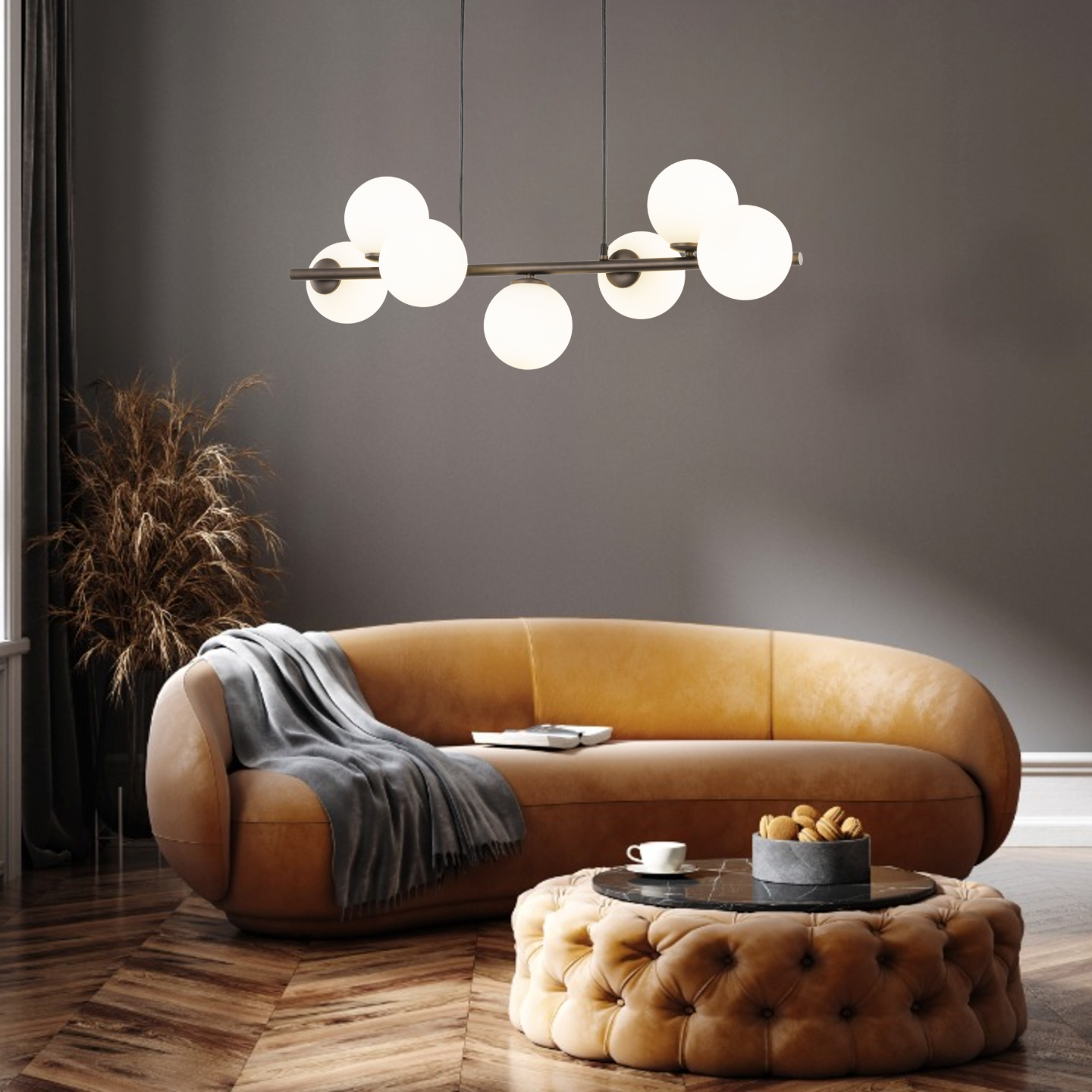 ESTERA Brown Scandinavian Pendant Light 7