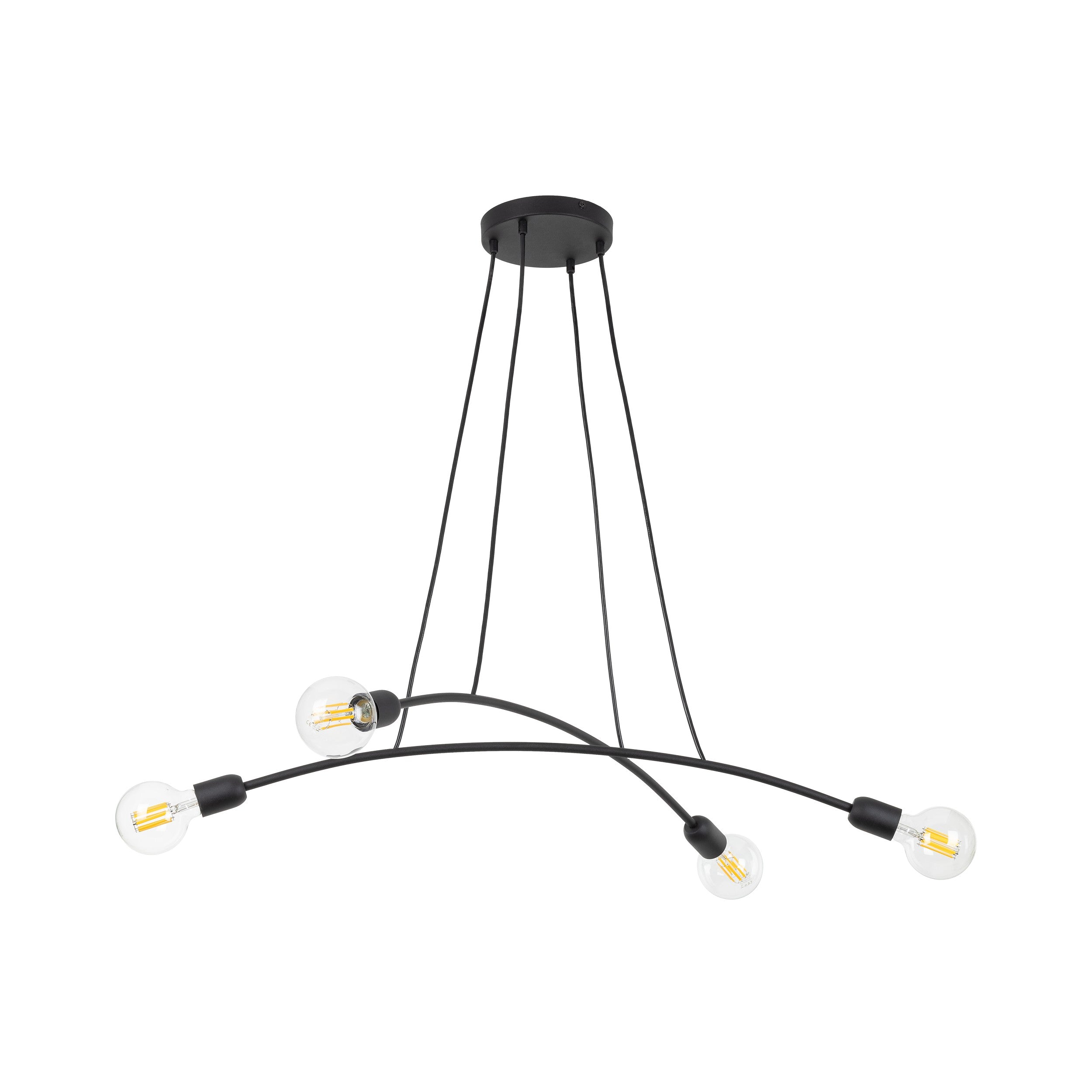 HELIX Black Minimalist Pendant Light 4 (Clearance)