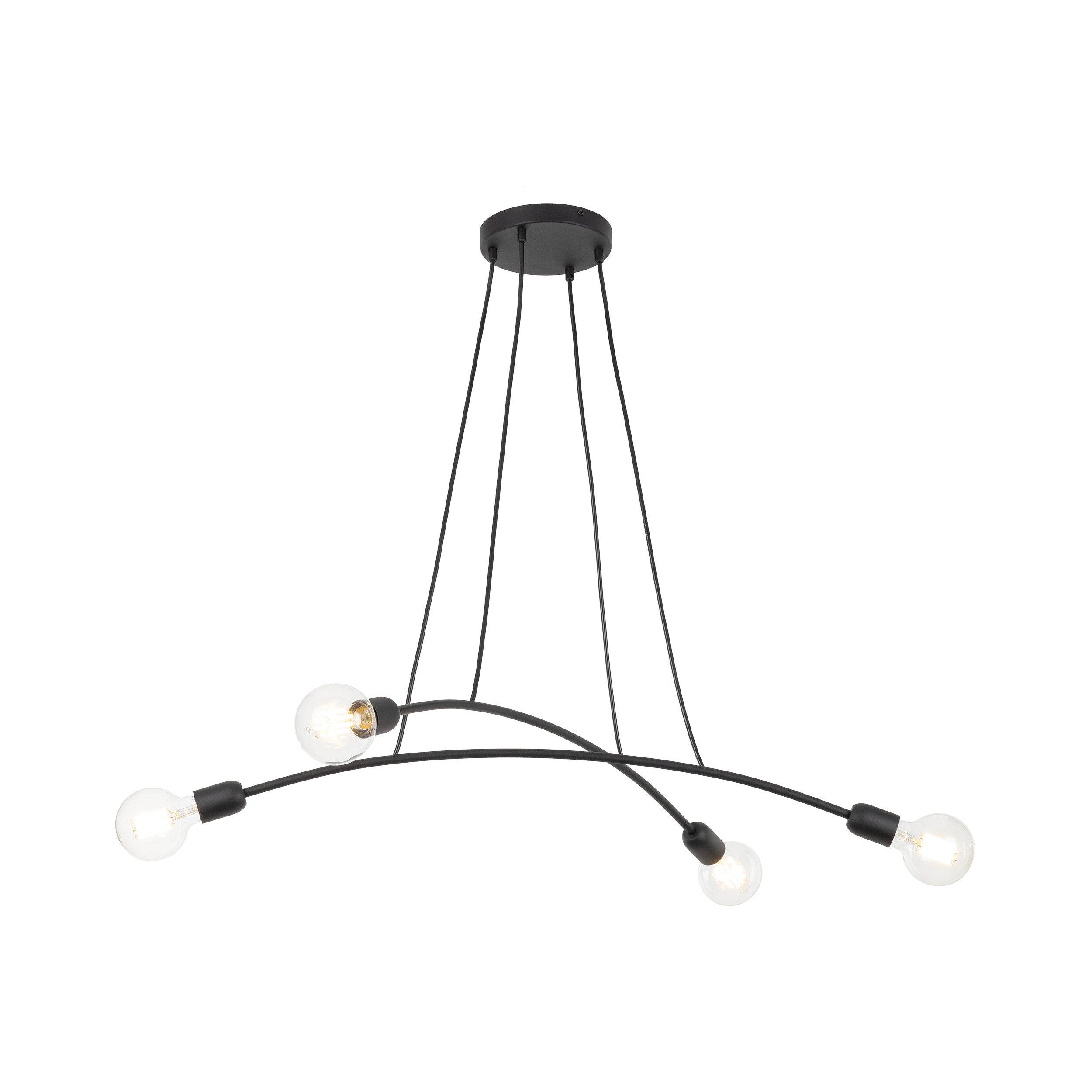 HELIX Black Minimalist Pendant Light 4 (Clearance)