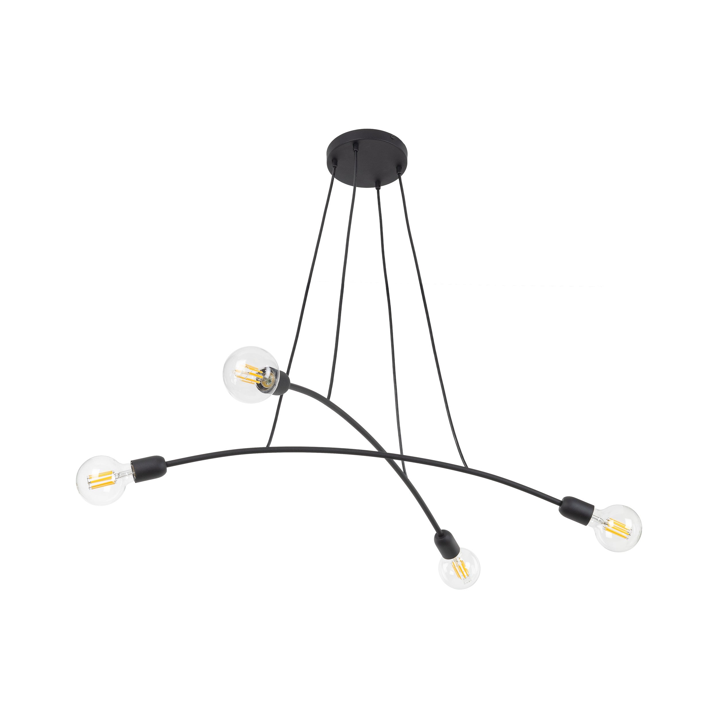HELIX Black Minimalist Pendant Light 4 (Clearance)