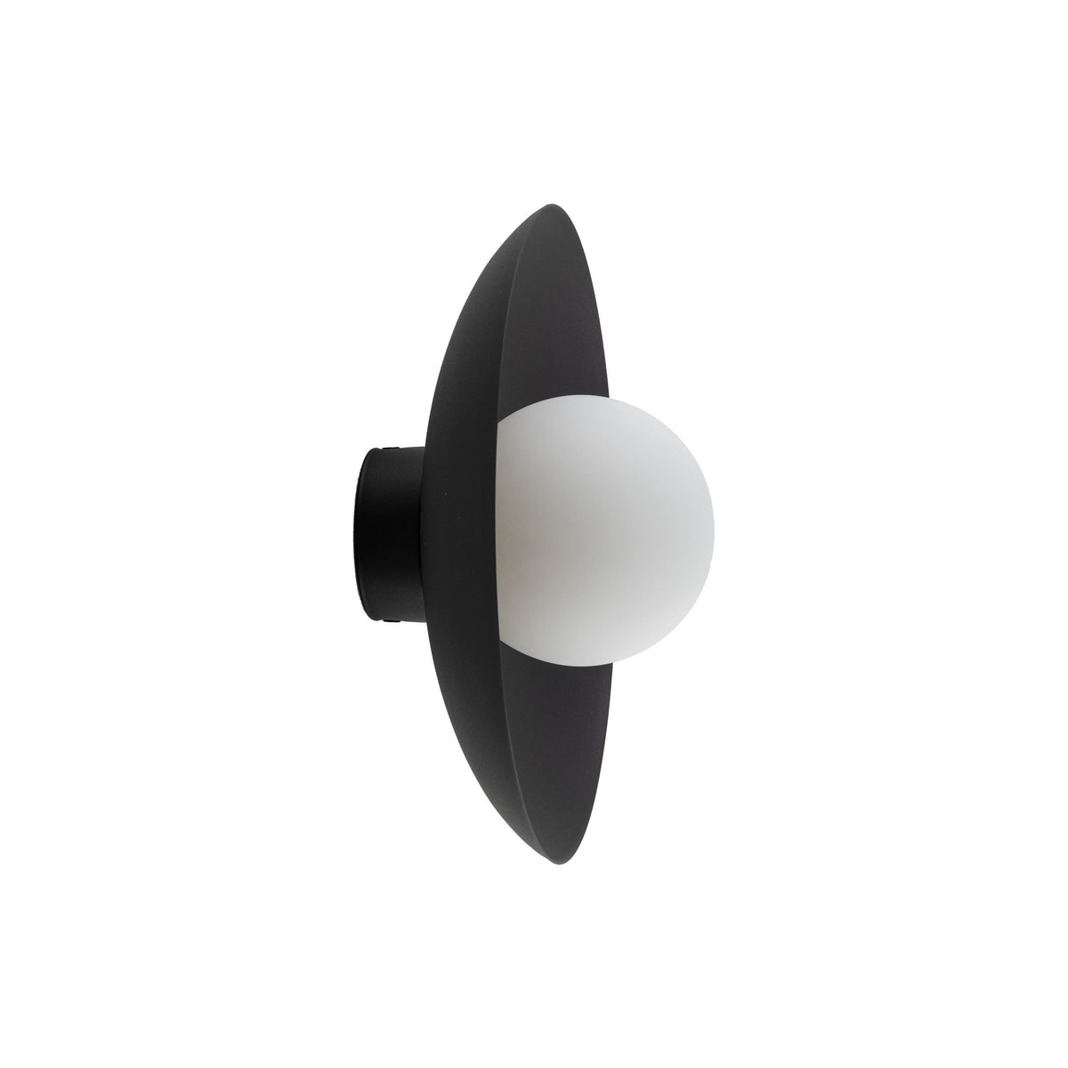 SLATE Opal Glass Wall Sconce & Flush Mount for Bedroom, Hallway & Kitchen