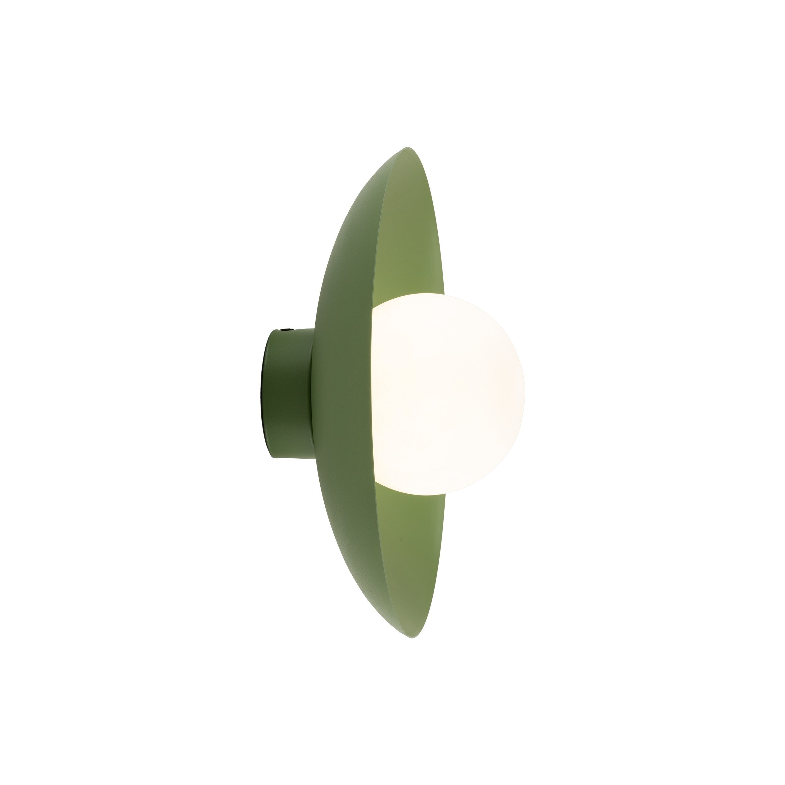 SLATE Opal Glass Wall Sconce & Flush Mount for Bedroom, Hallway & Kitchen