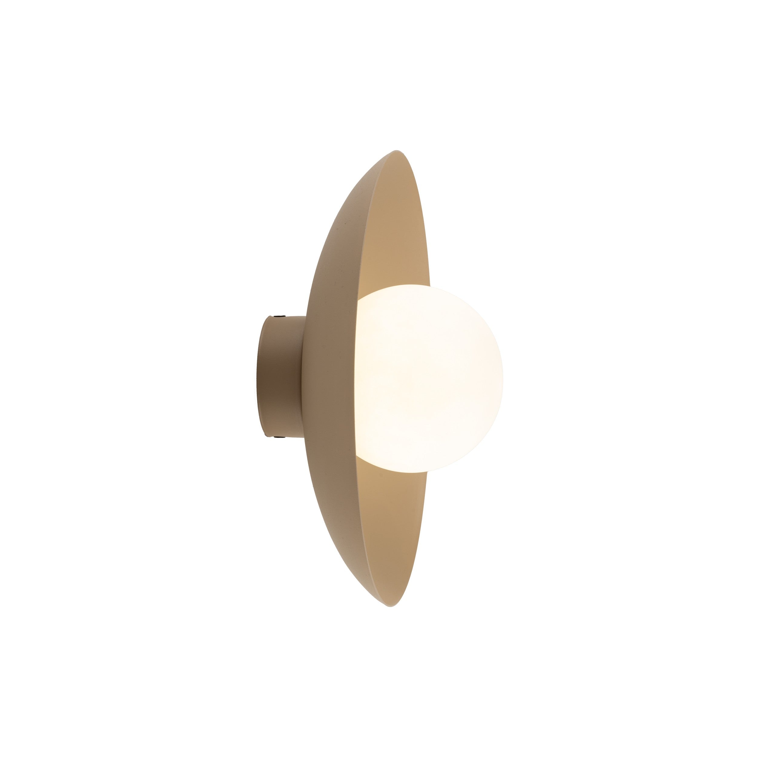 SLATE Opal Glass Wall Sconce & Flush Mount for Bedroom, Hallway & Kitchen