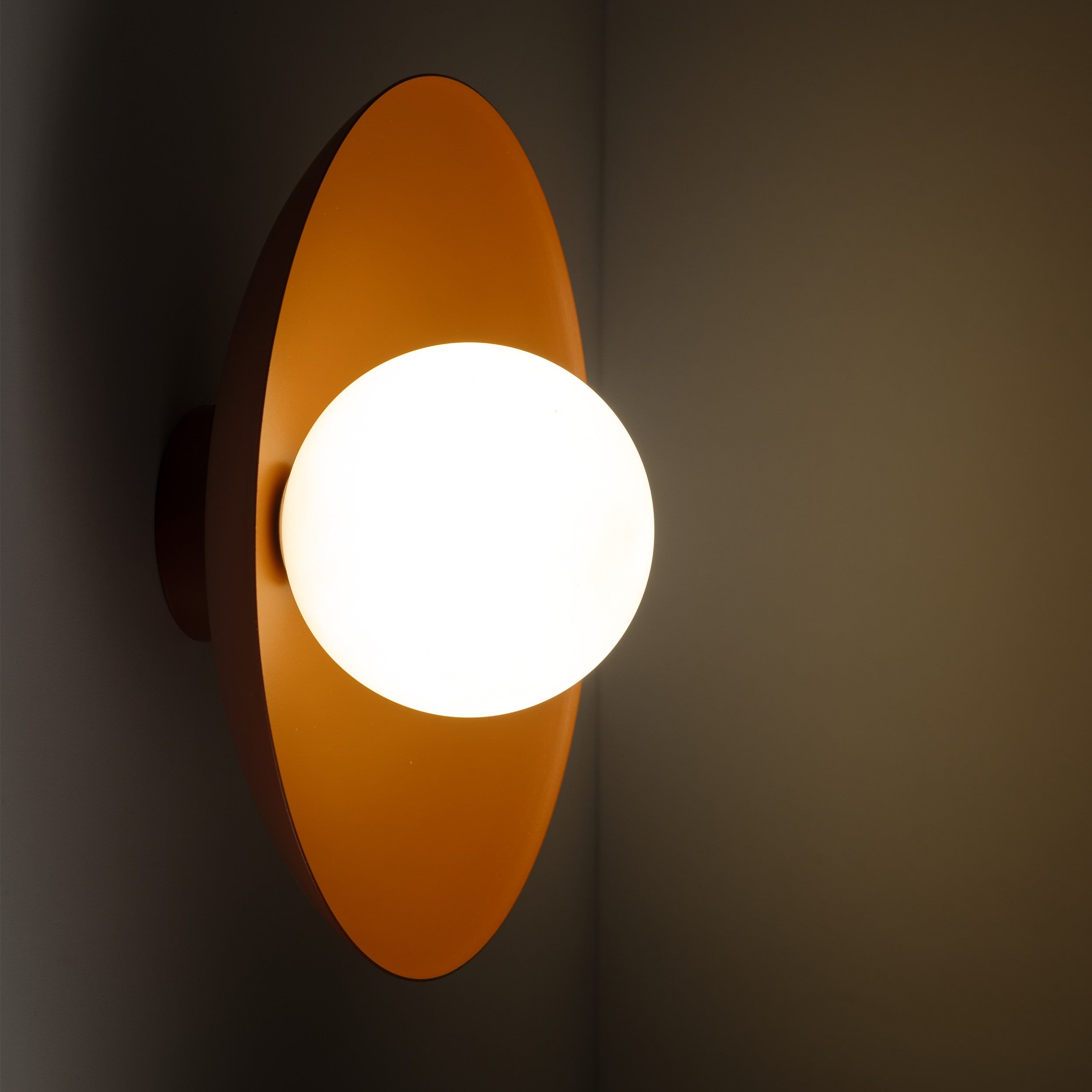 SLATE Opal Glass Wall Sconce & Flush Mount for Bedroom, Hallway & Kitchen