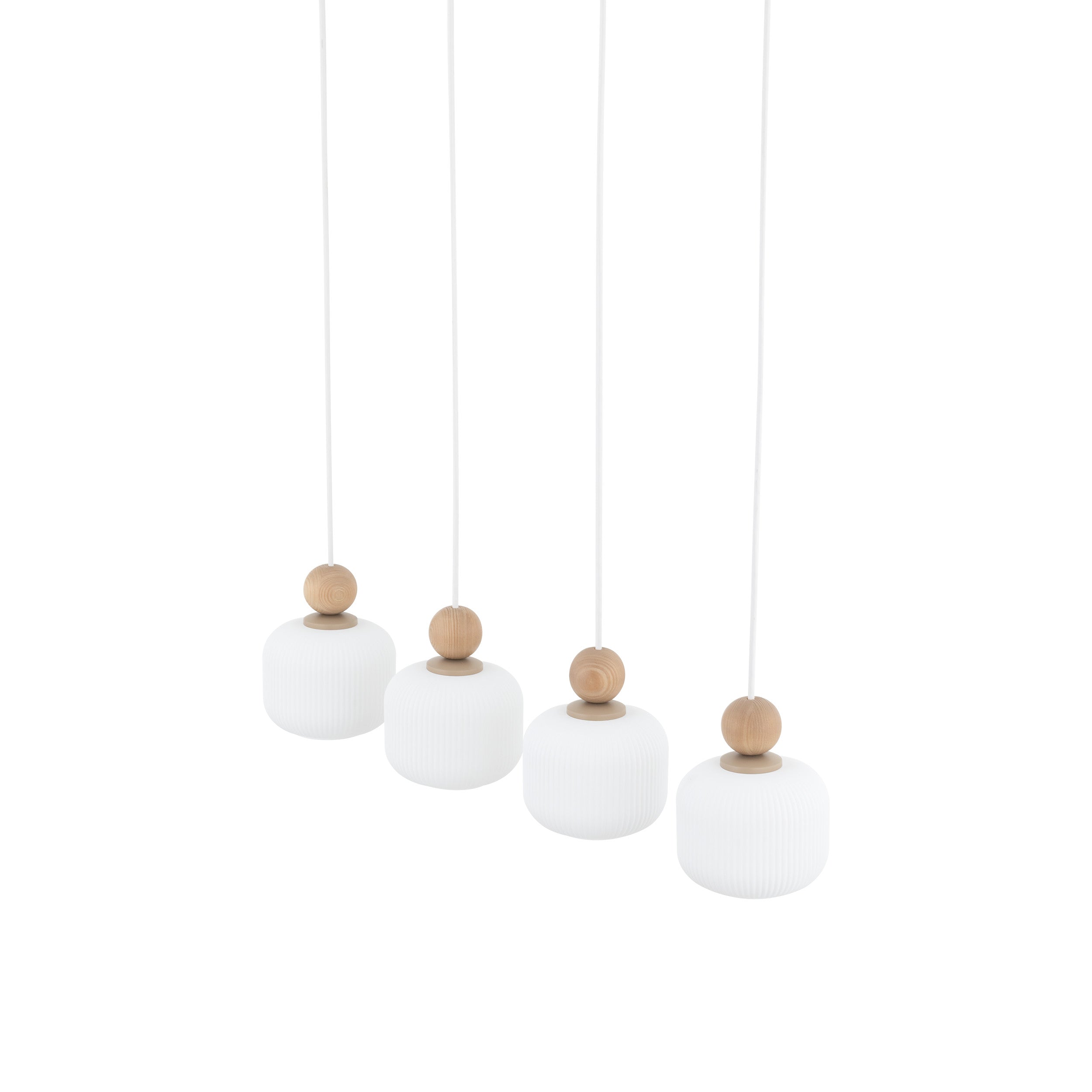 BALLO Scandinavian Glass Pendant Light for Kitchen Island, Dining Table & Modern Interiors