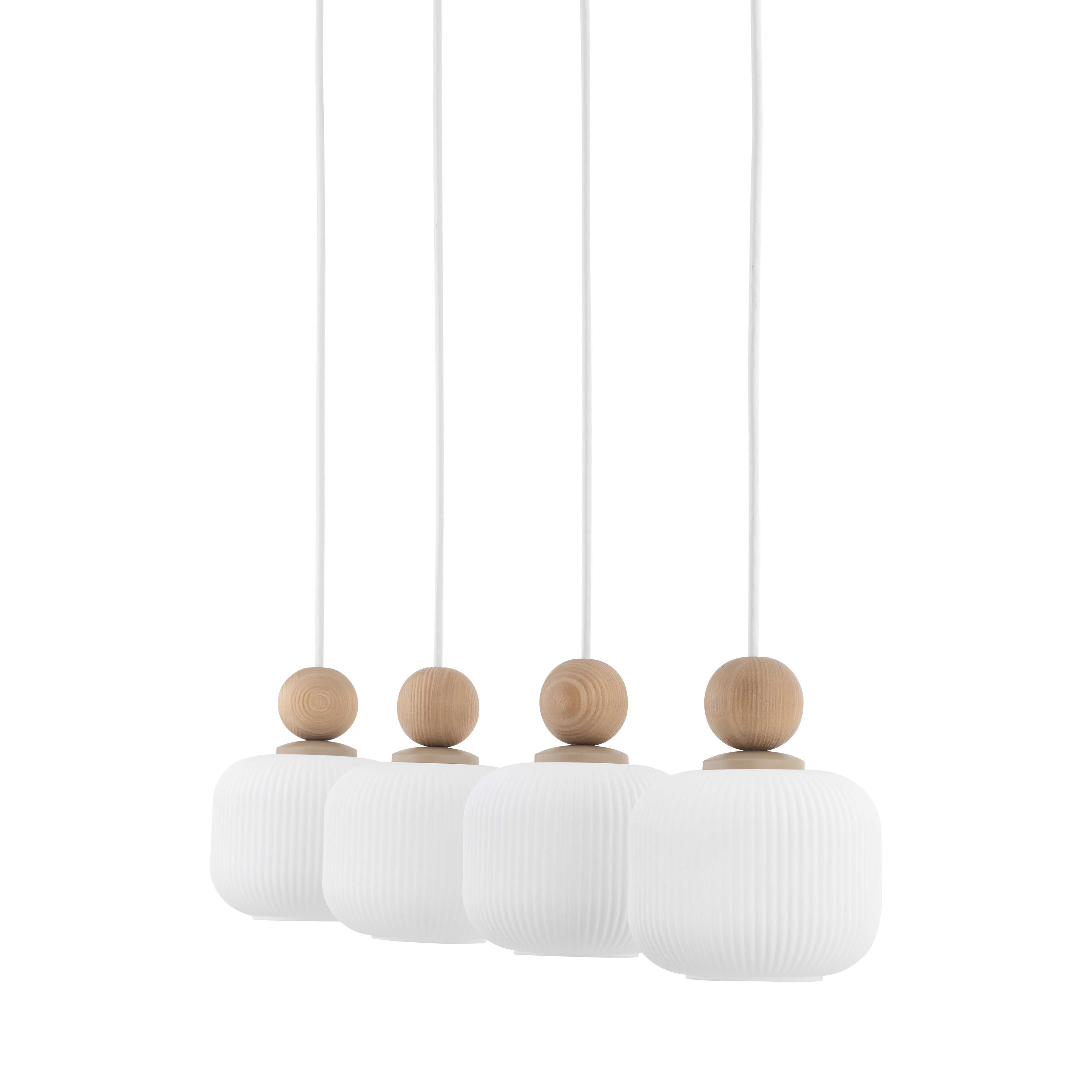 BALLO Scandinavian Glass Pendant Light for Kitchen Island, Dining Table & Modern Interiors