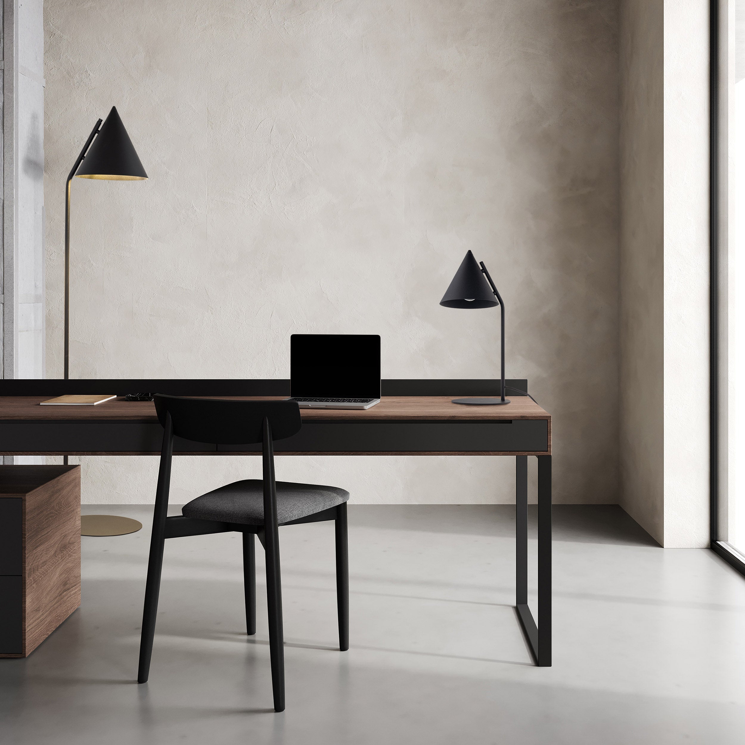 CONO Black Modern Minimalist Floor Lamp (Clearance)