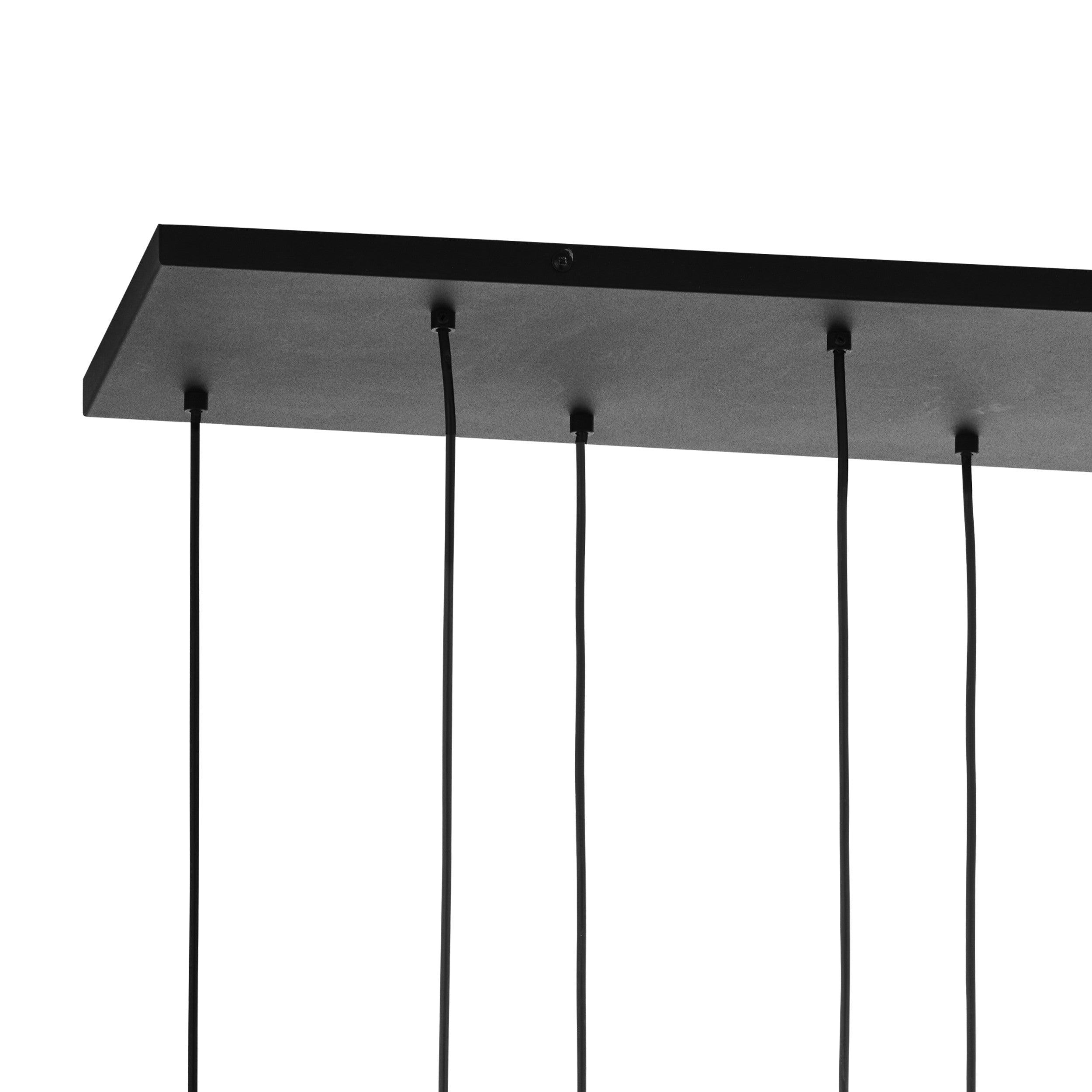 CUBUS Graphite Glass Scandinavian Pendant Light Fixture for Kitchen Island, Dining Room & Living Room (8-Light)