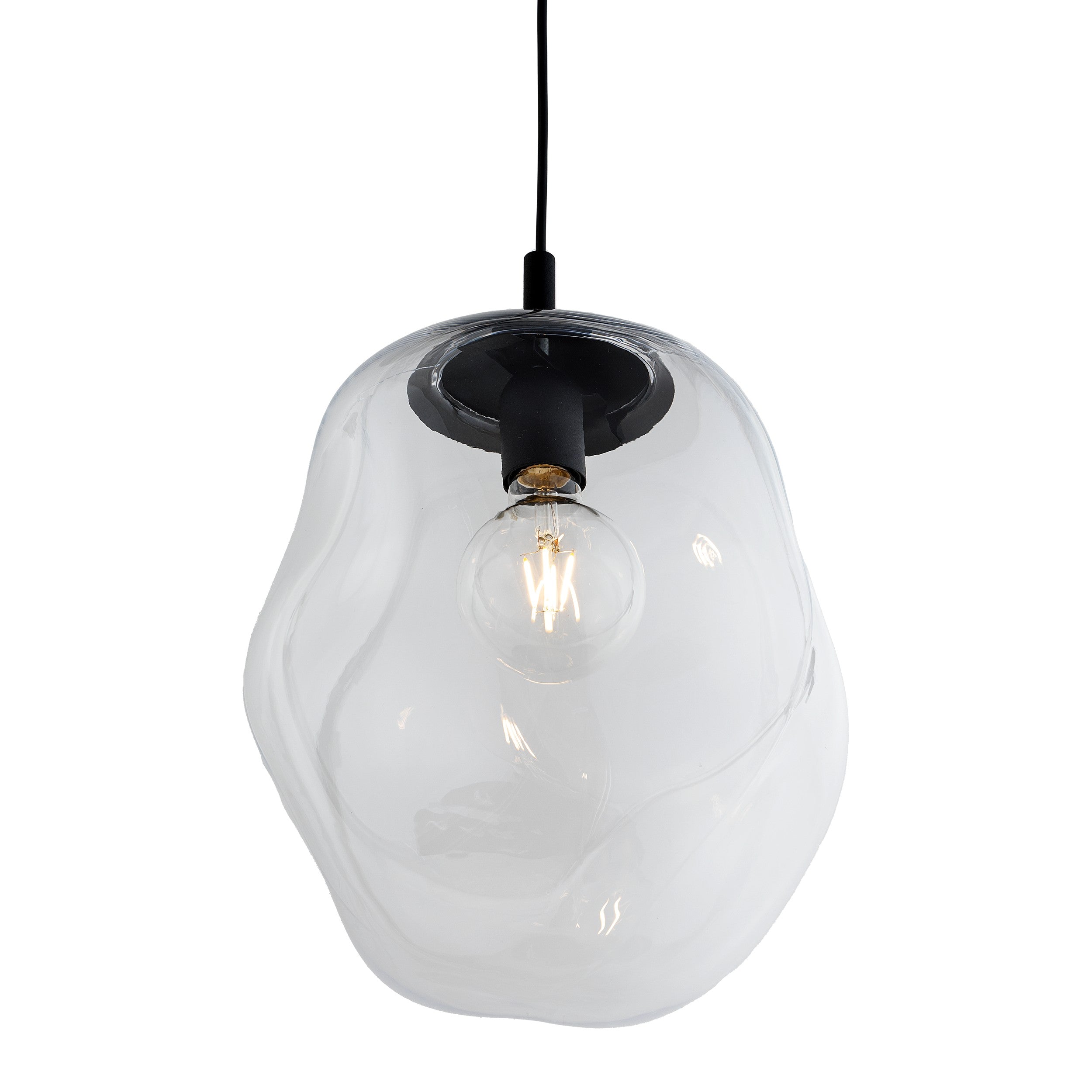SOL Large Glass Pendant Light for Kitchen Island, Dining Room & Modern Interiors