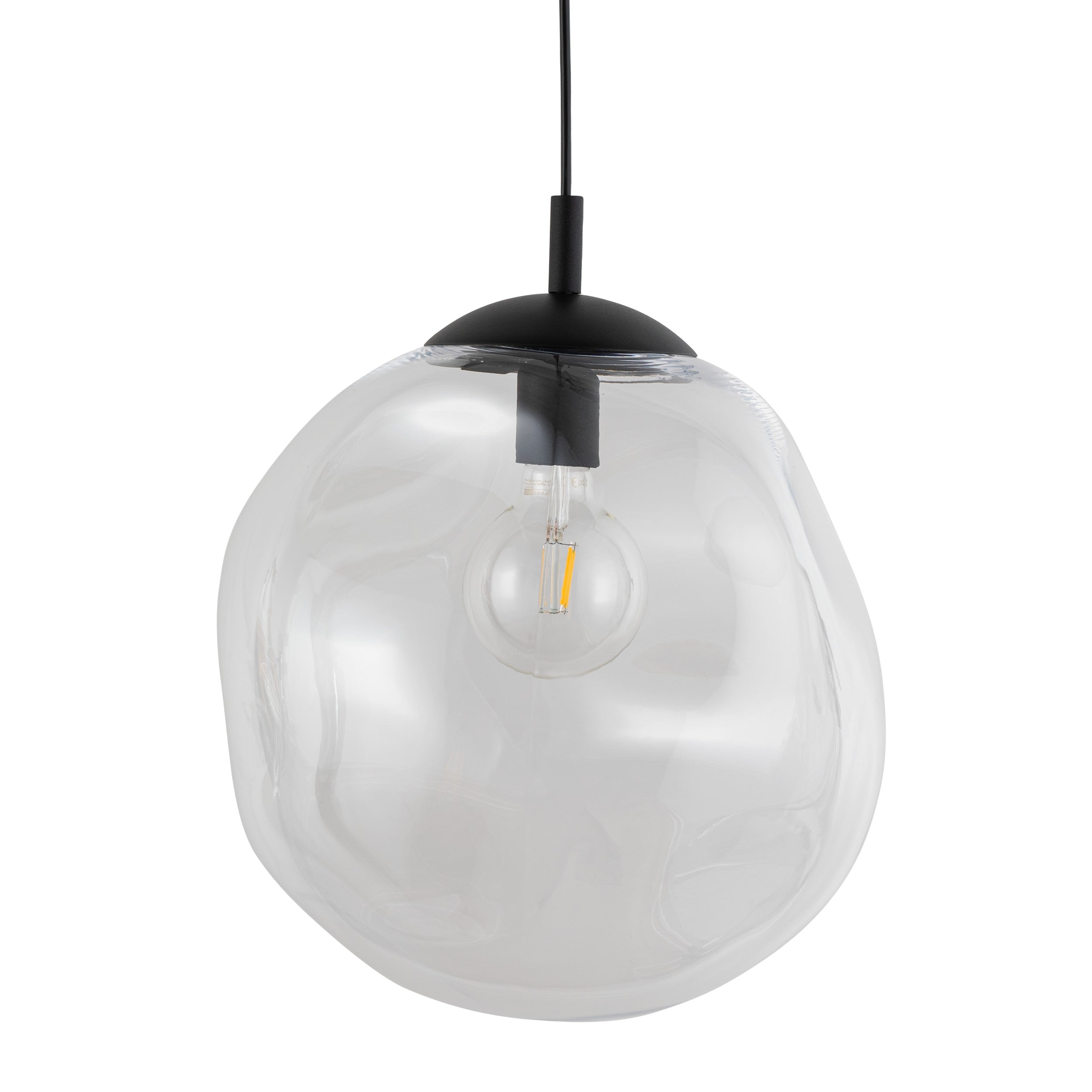 SOL Large Glass Pendant Light for Kitchen Island, Dining Room & Modern Interiors