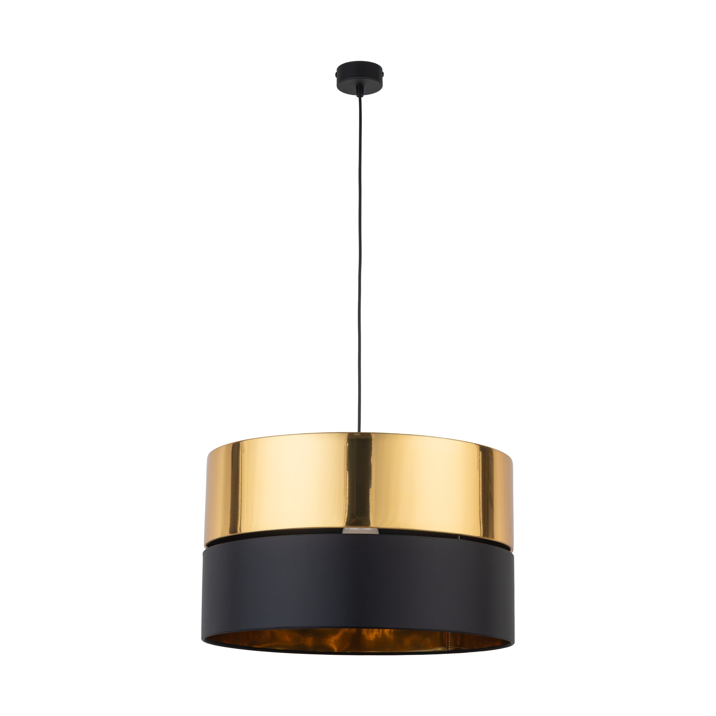 HILTON Black & Gold Pendant Ceiling Light Fixture for Kitchen Island, Dining Room & Living Room – Modern Luxury Lighting