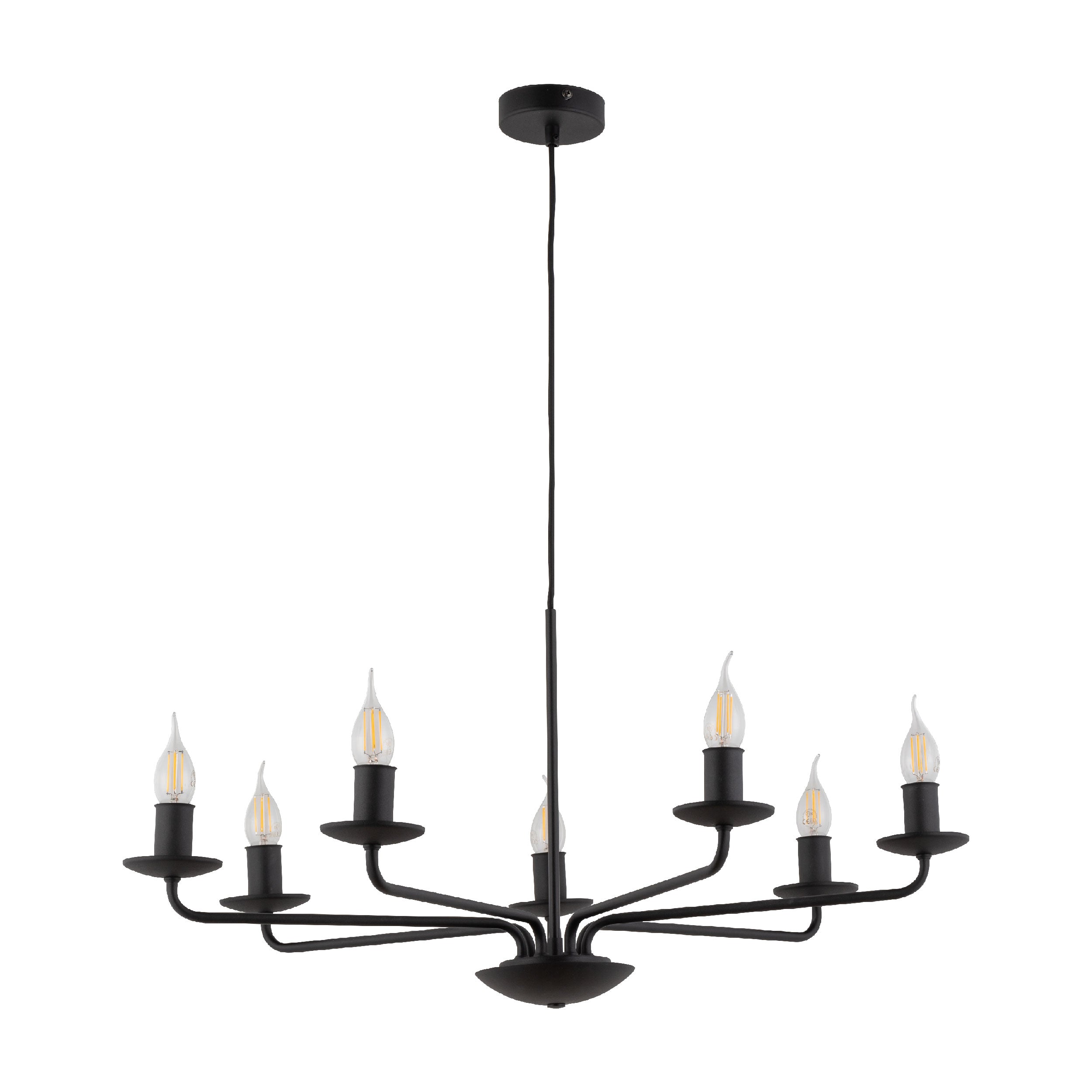 LIMAL Vintage Candle Chandelier Pendant Light for Dining Room, Living Room & Entryway