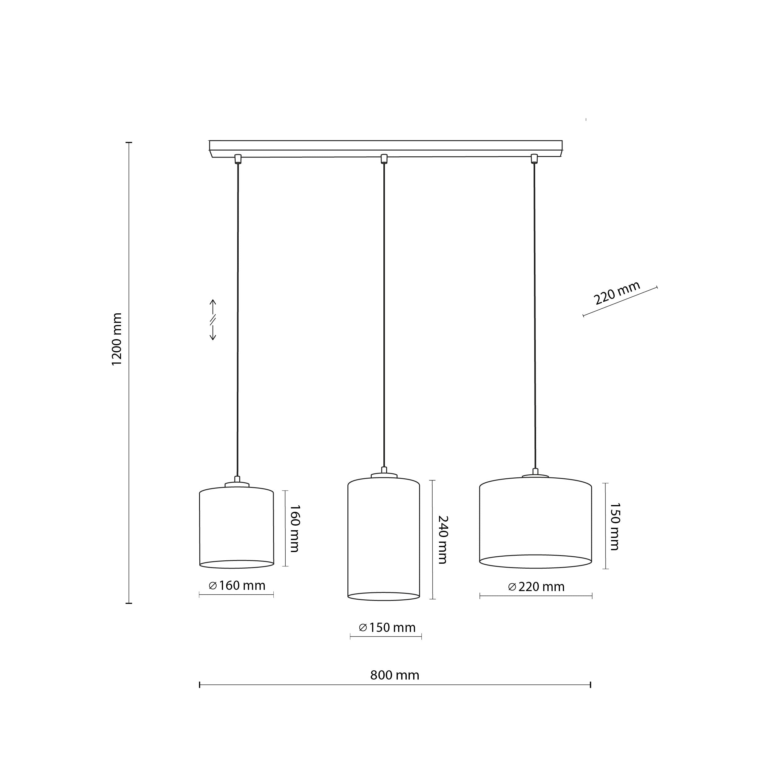 JUTE Natural Pendant Light 3