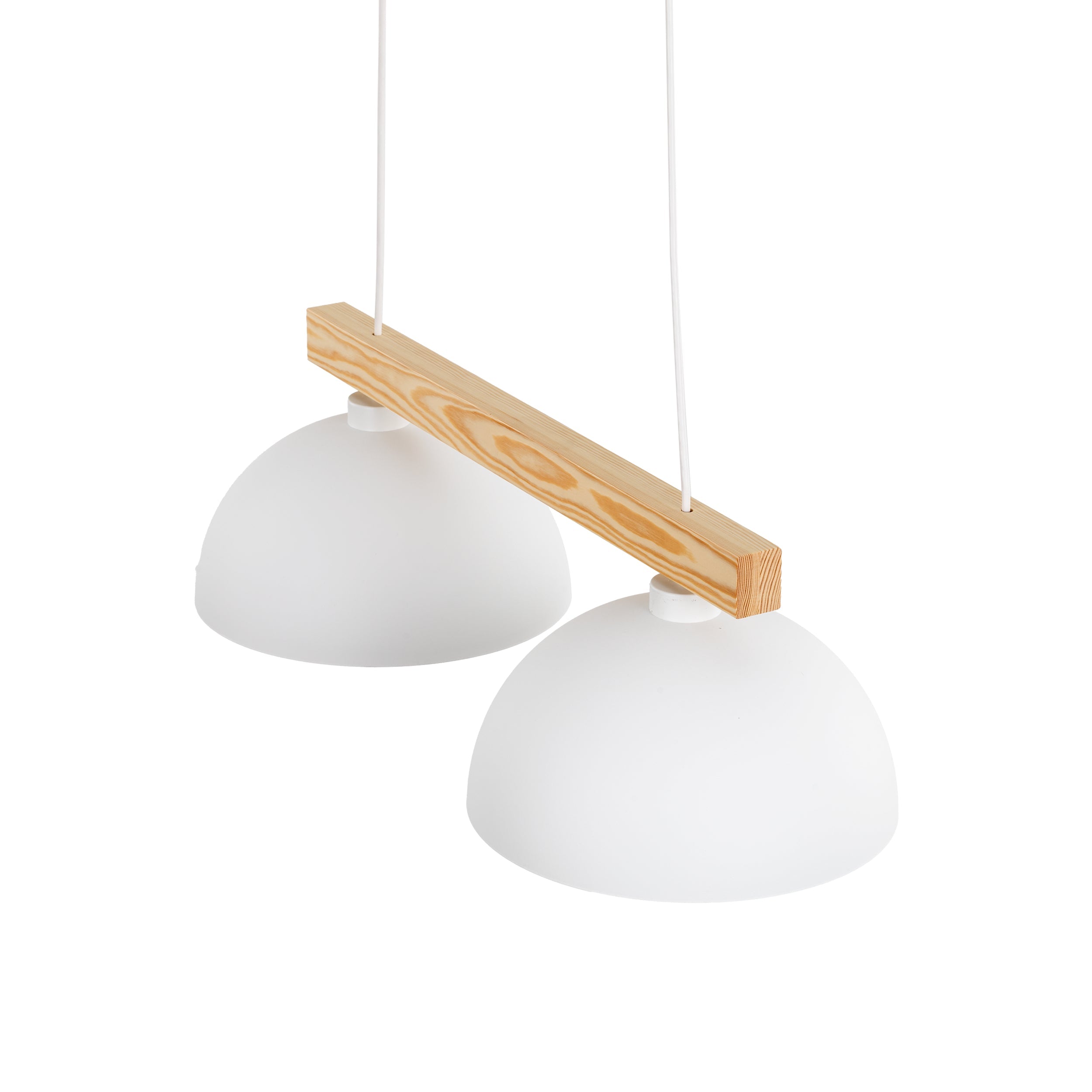 Oslo White Scandinavian Minimalist Pendant Light Fixture for Kitchen & Dining