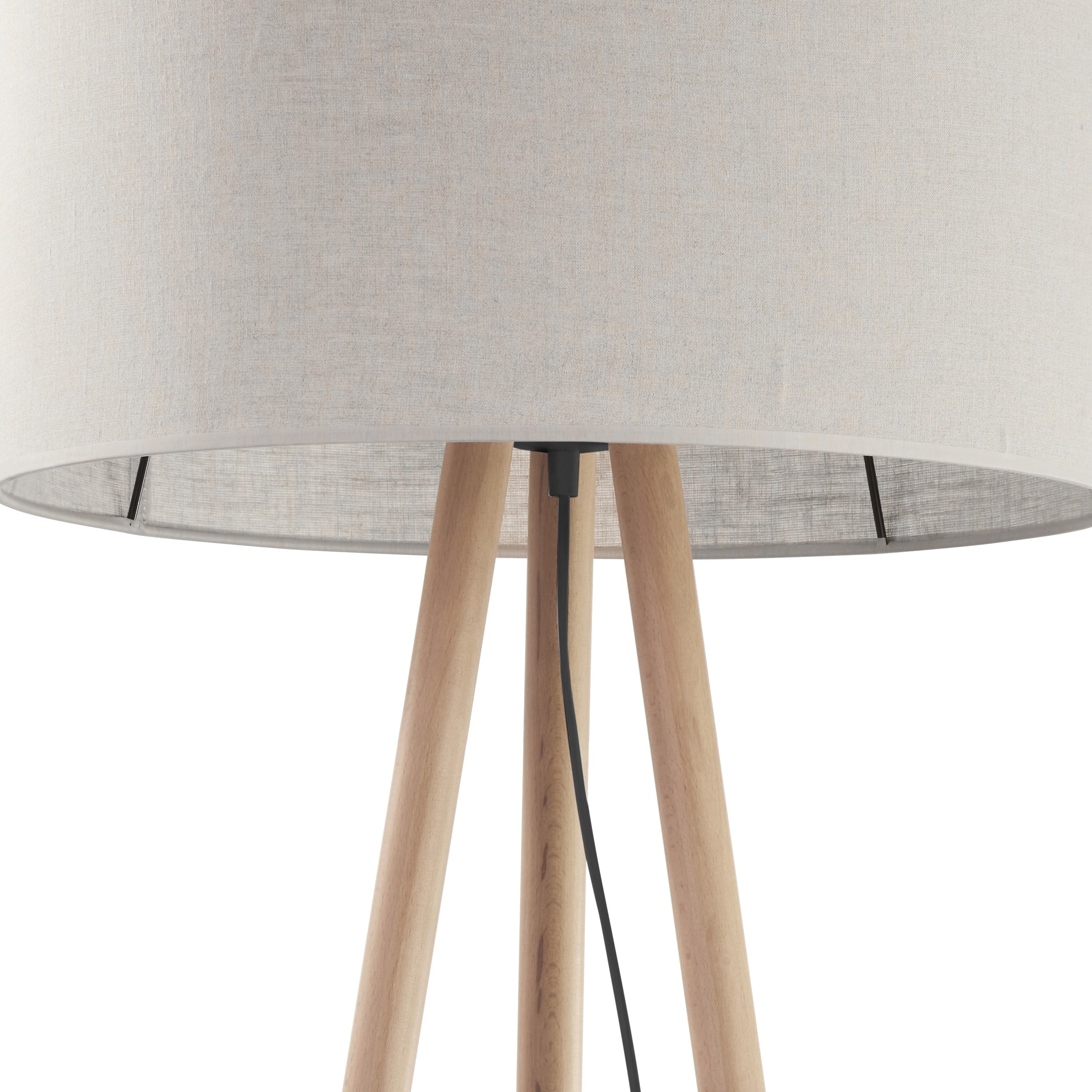 TOKYO Beige Linen Floor Lamp for Living Room, Bedroom & Reading Nook – Scandinavian Minimalist Design
