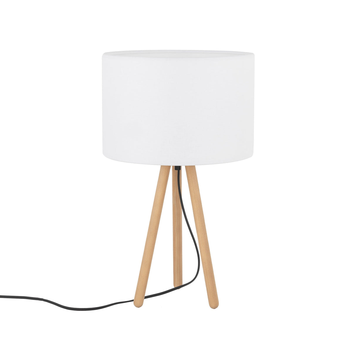 TOKYO Wood Tripod Table Lamp for Bedroom & Nightstand
