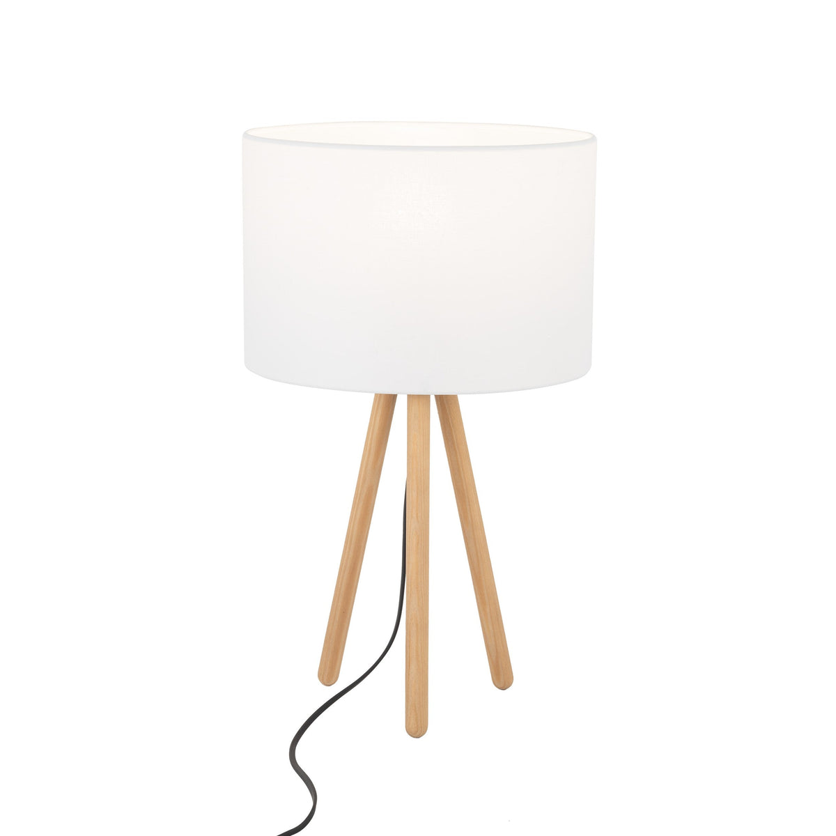 TOKYO Wood Tripod Table Lamp for Bedroom & Nightstand