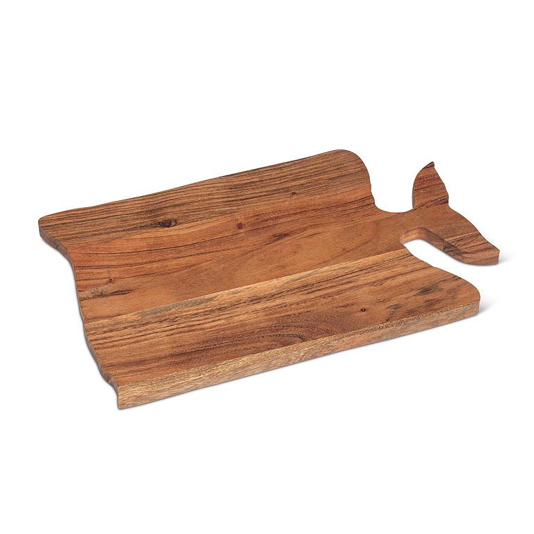 Medium Whale Tail Acacia Wood Serving Board – 8" x 13.5"