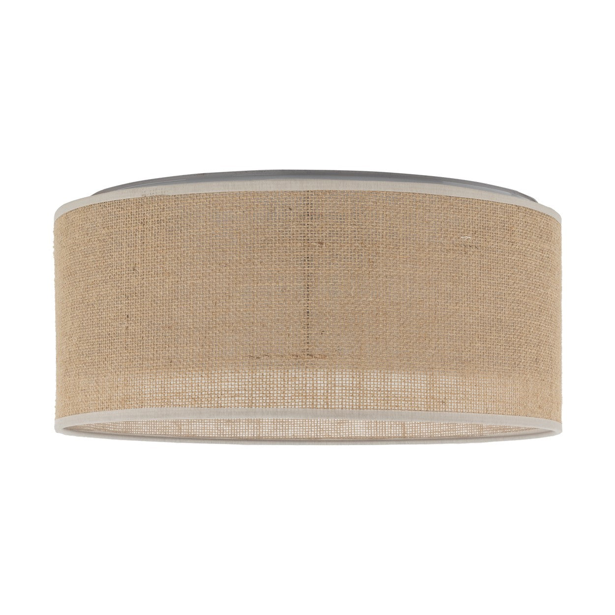 JUTE Natural Flush Mount Ceiling Light for Bedroom, Hallway & Living Room