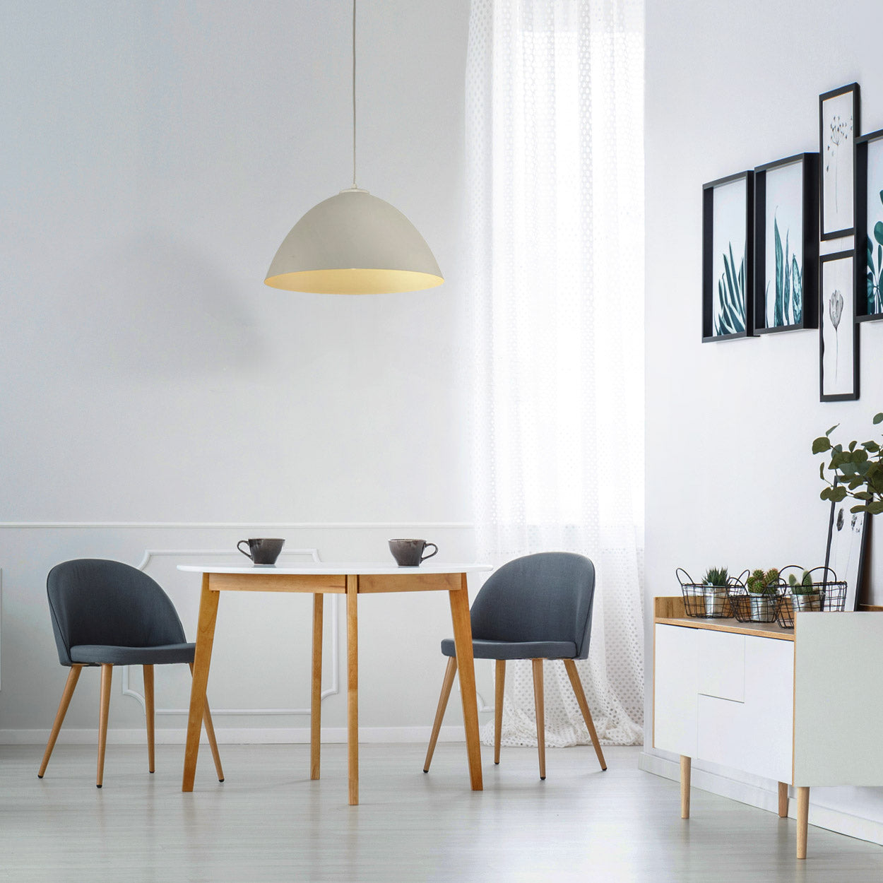 FARO Mid-Century Modern Pendant Ceiling Light Fixture for Kitchen Island, Dining Room & Living Room