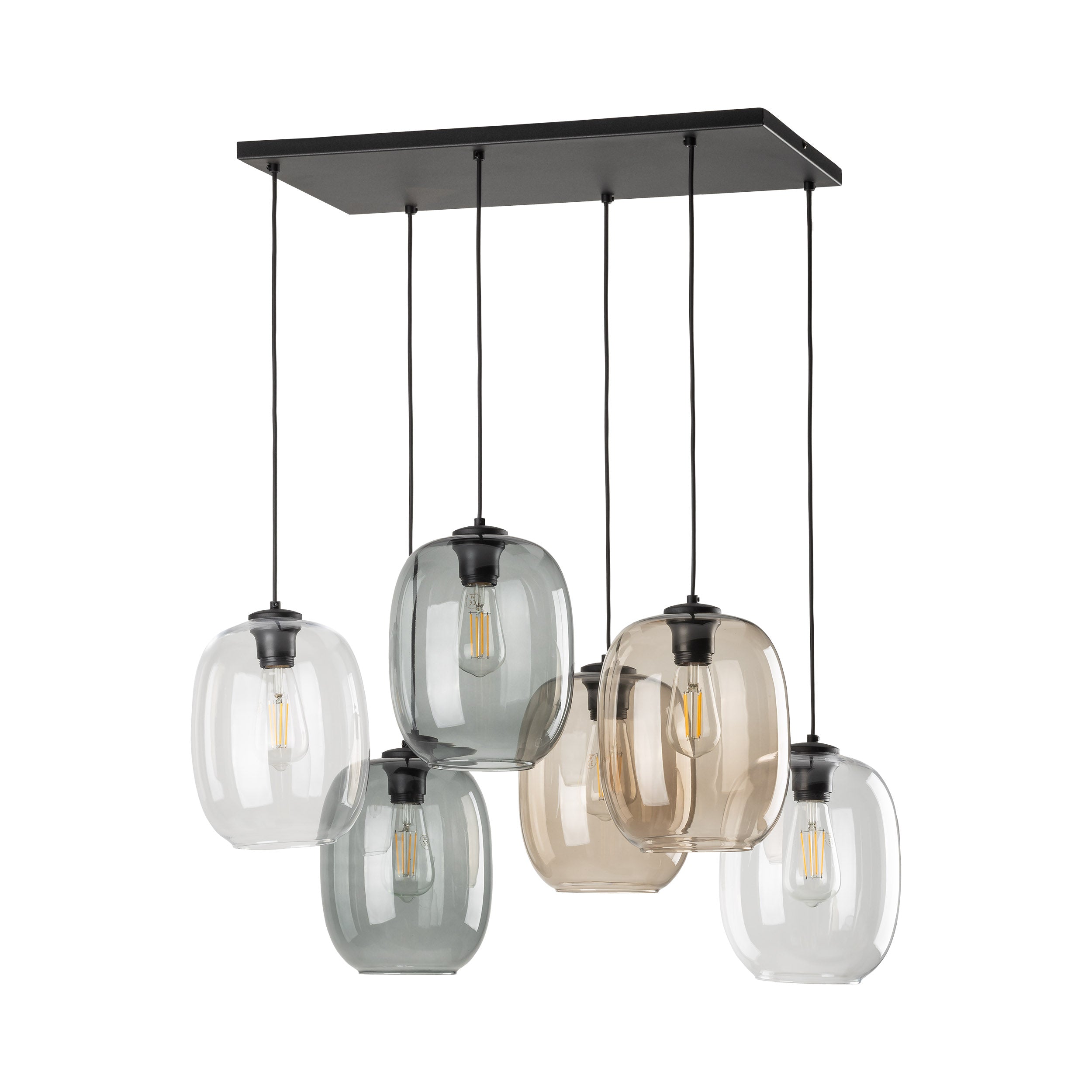 ELIO Mid-Century Modern Pendant Ceiling Light Fixture for Kitchen Island, Dining Room & Living Room