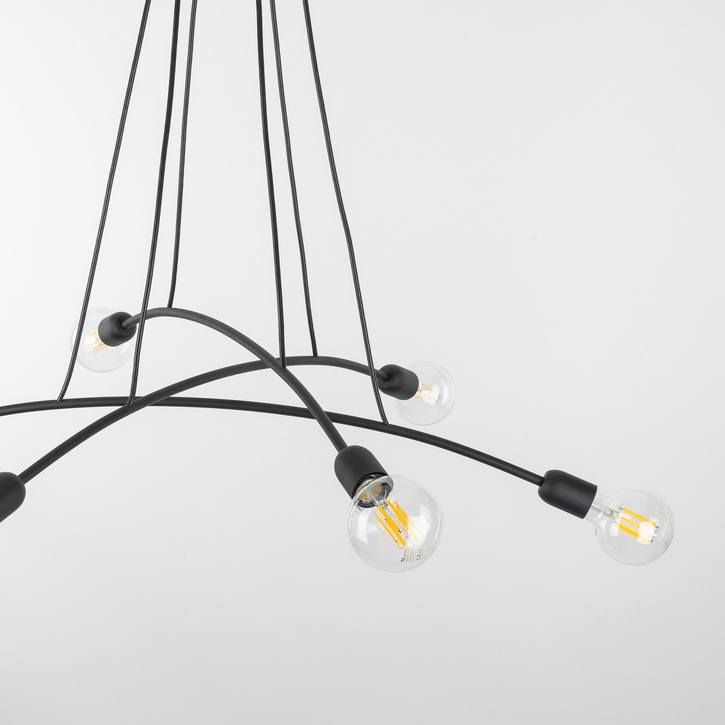 HELIX Black Minimalist Pendant Light 6 (Clearance)