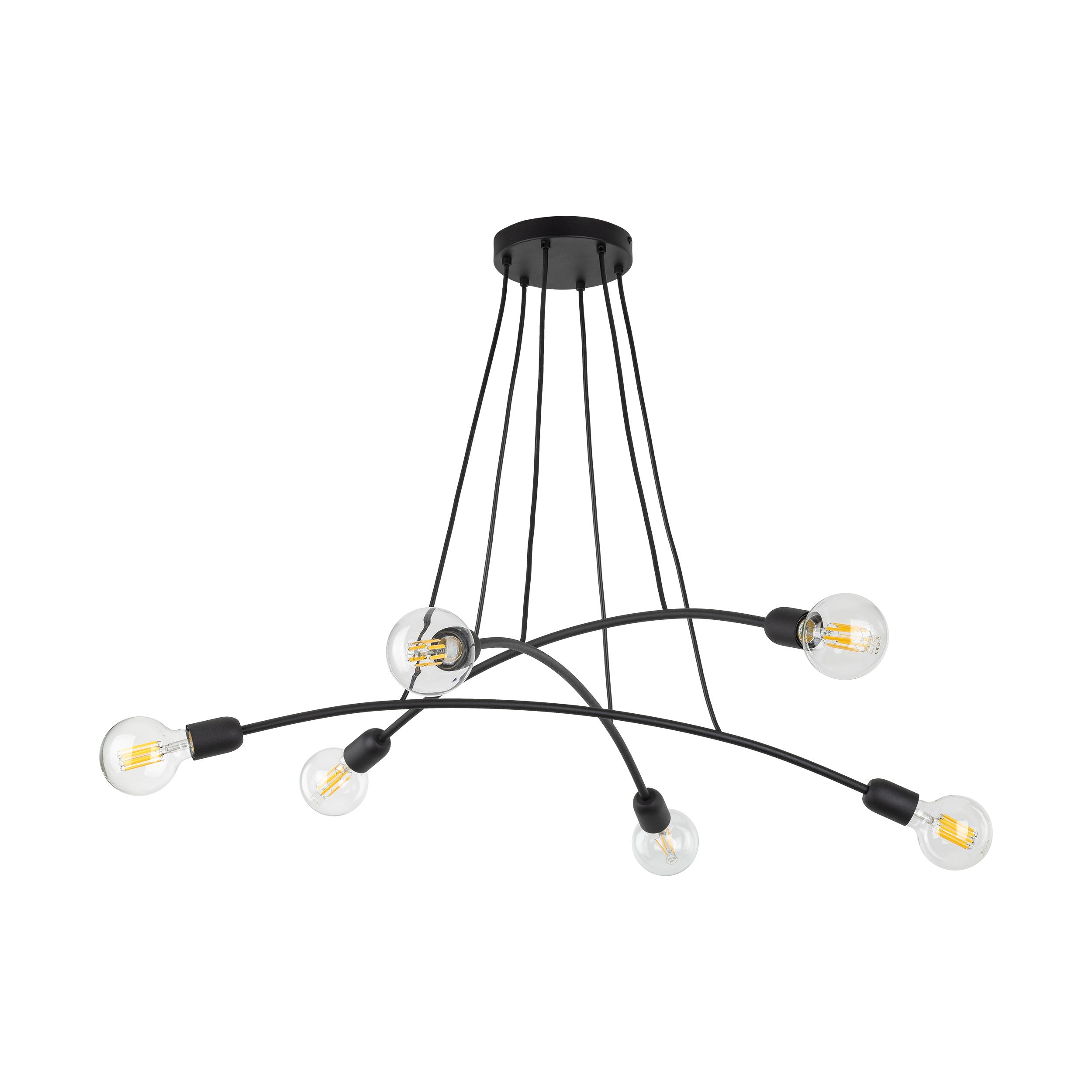HELIX Black Minimalist Pendant Light 6 (Clearance)