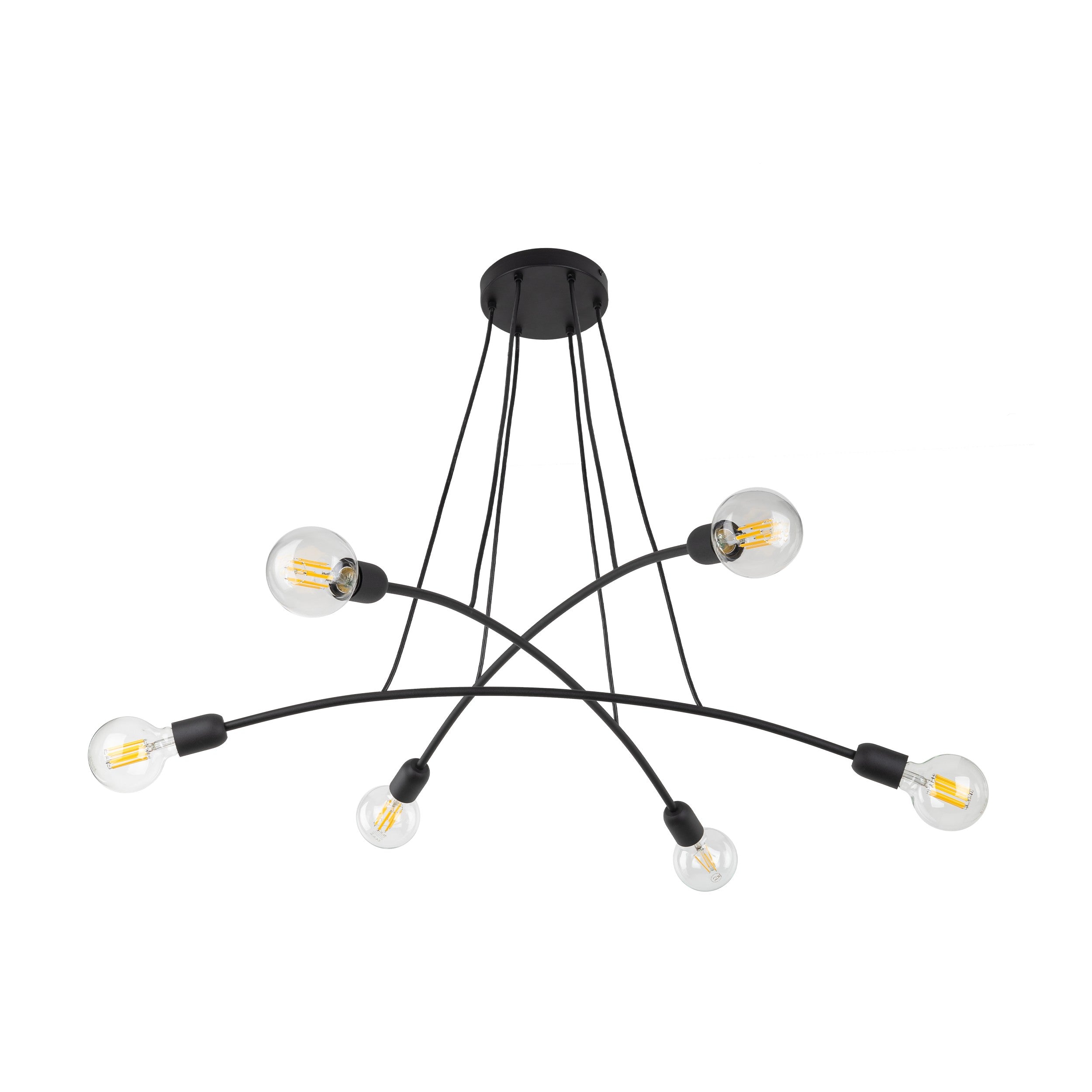 HELIX Black Minimalist Pendant Light 6 (Clearance)