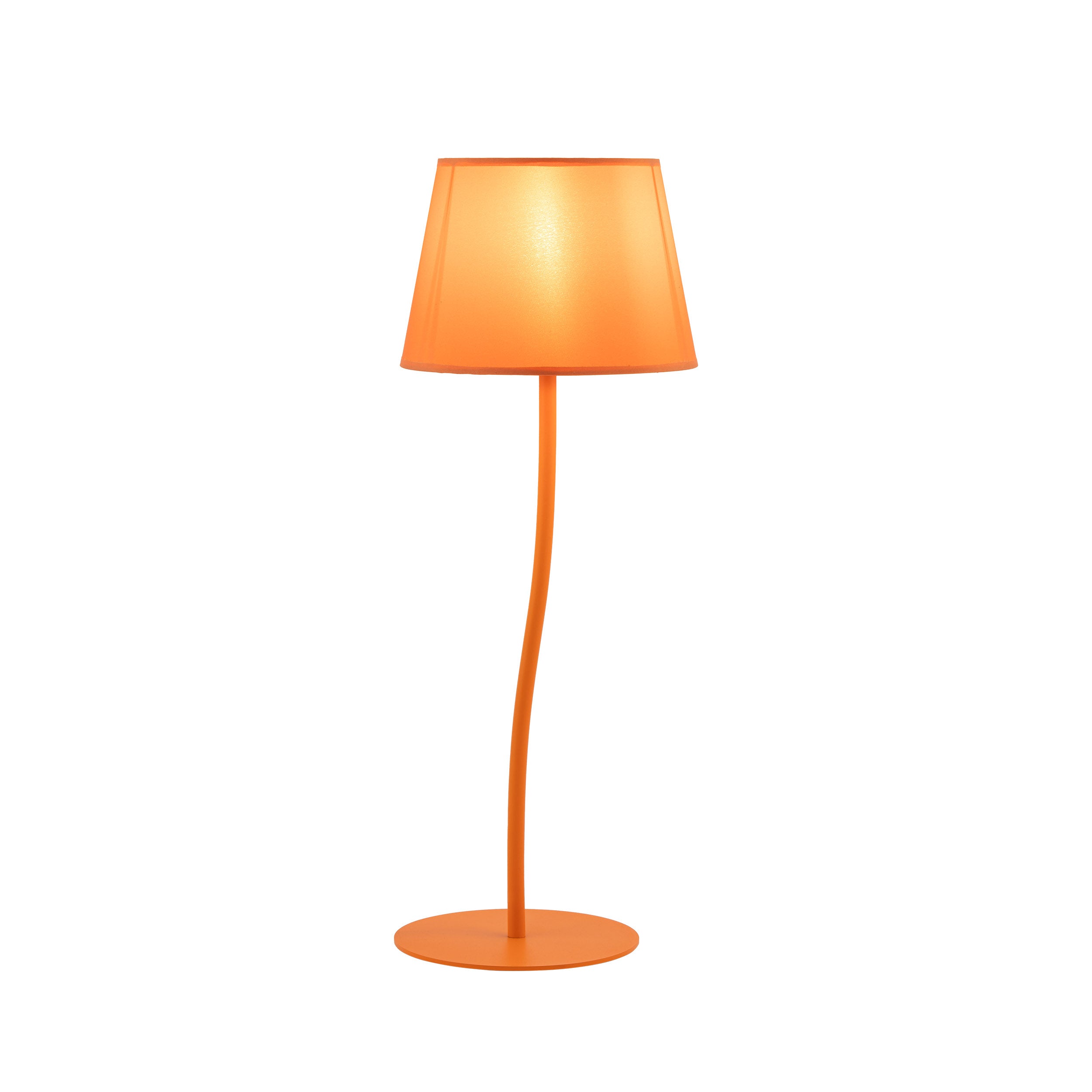 NICOLA Orange Mid-Century Modern Night Lamp for Bedroom, Living Room & Office – Retro Accent Lighting