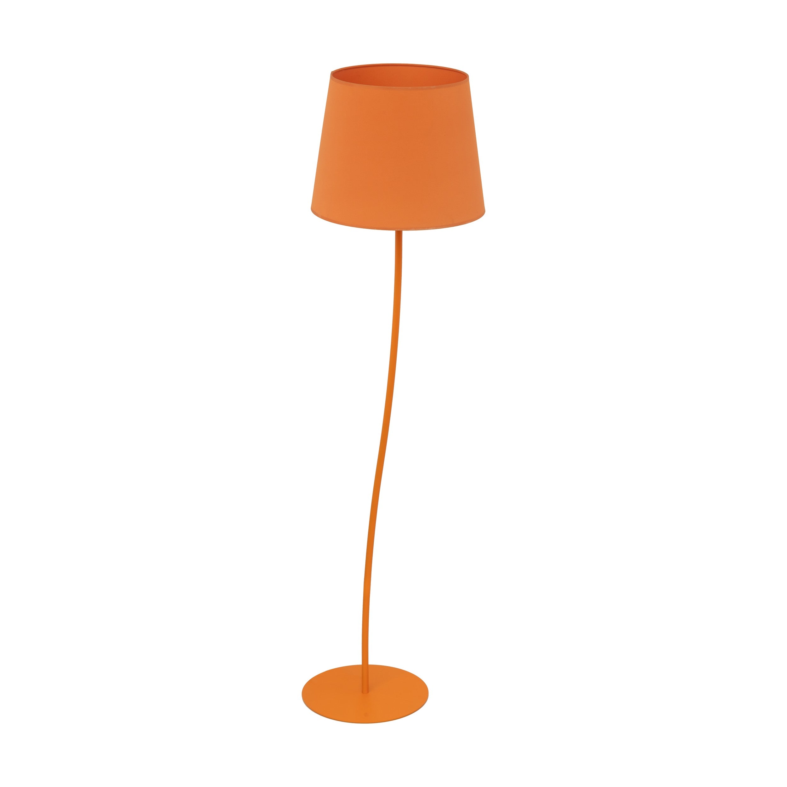 NICOLA Orange Mid-Century Modern Floor Lamp for Living Room, Bedroom & Office – Retro Minimalist Lighting