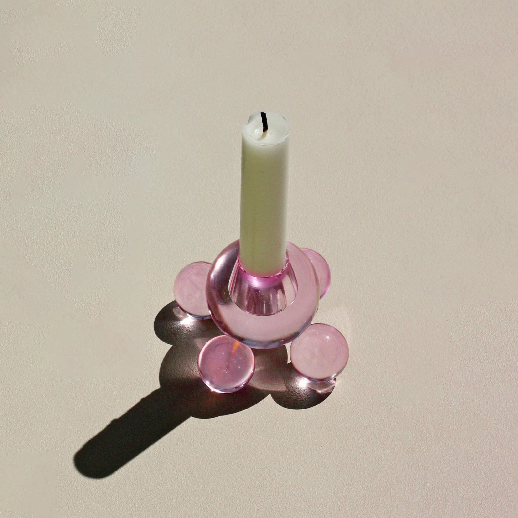Bubble Sphere Candle Holder - Pink