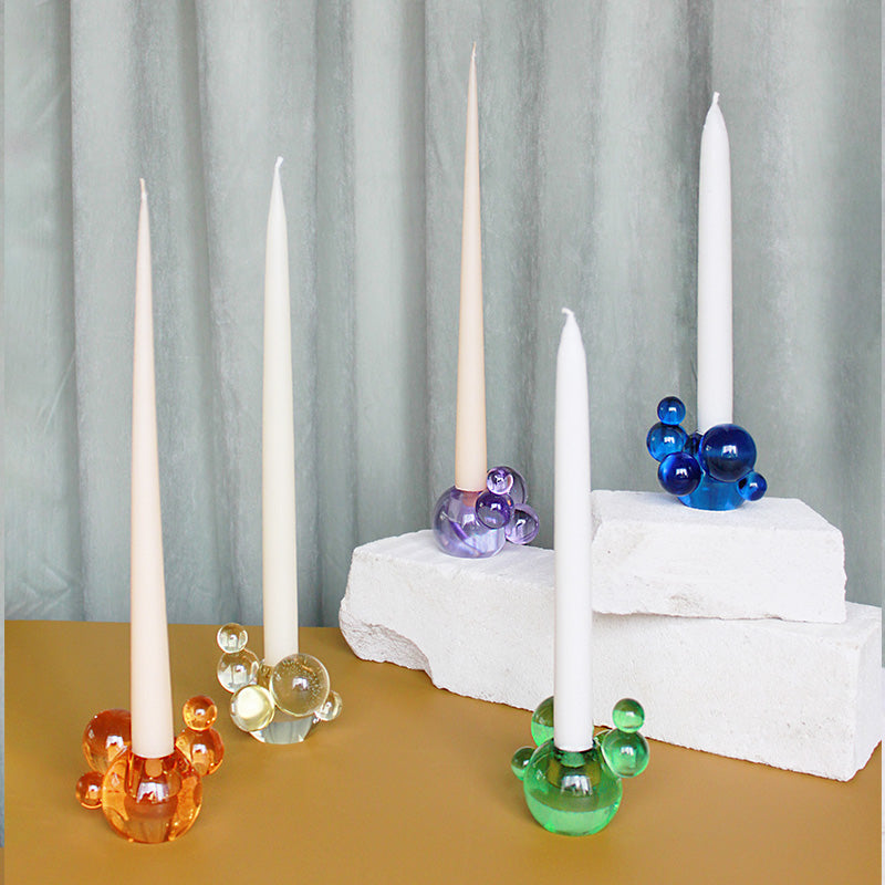 Bubble Candle Holder - Orange