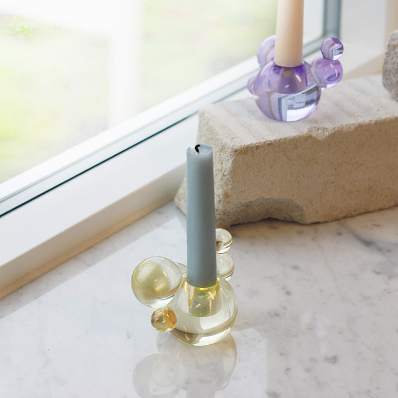 Bubble Candle Holder - Yellow