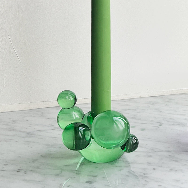 Bubble Candle Holder - Green