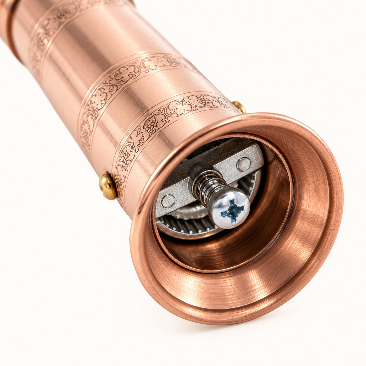 Alexander copper pepper mill 9 inch bottom