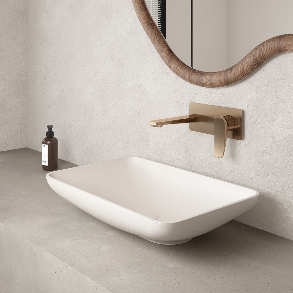 Curvea Table Mounted Sink - Matt Ivory
