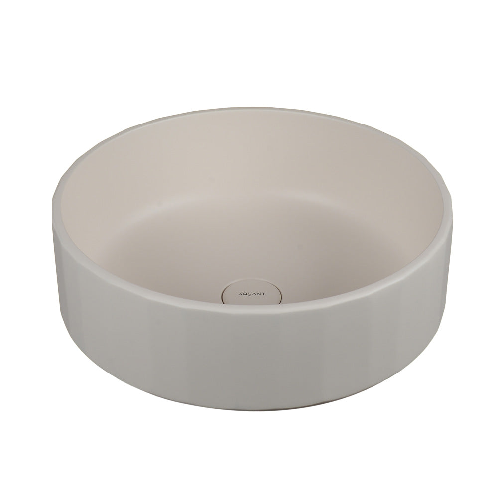 Évier sur table Orbito - Ivoire mat