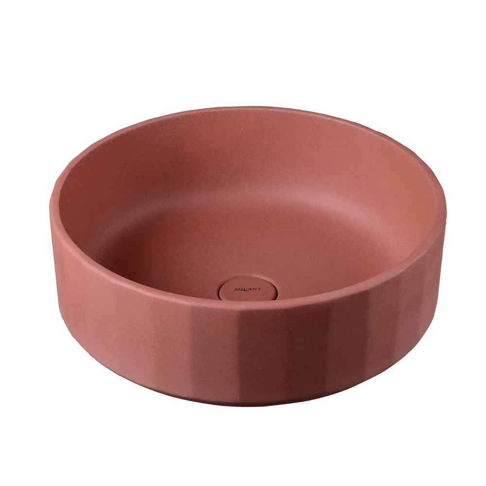 Évier sur table Orbito - Rouge terre cuite