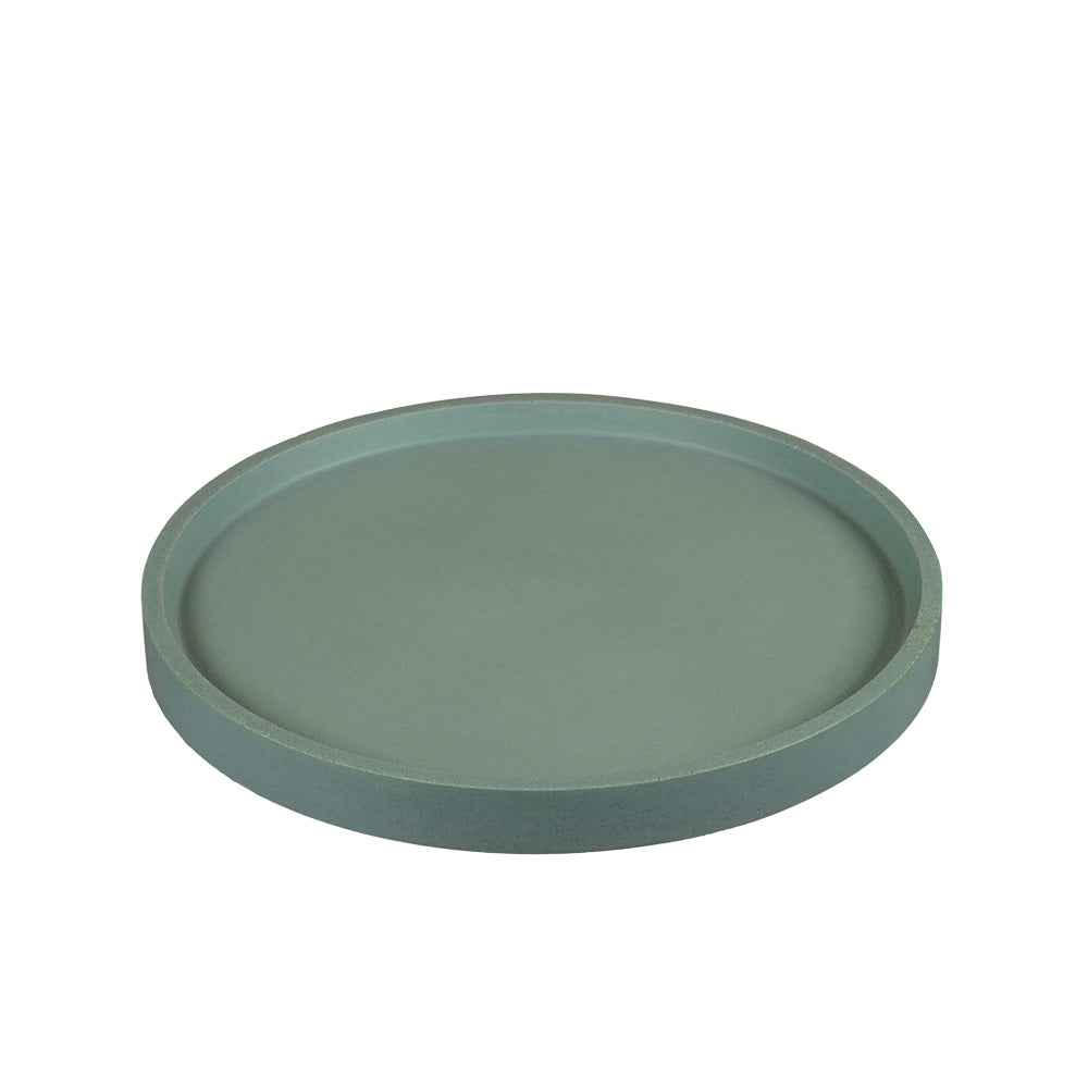 Assiette ronde Spheris Shelf - Vert olive