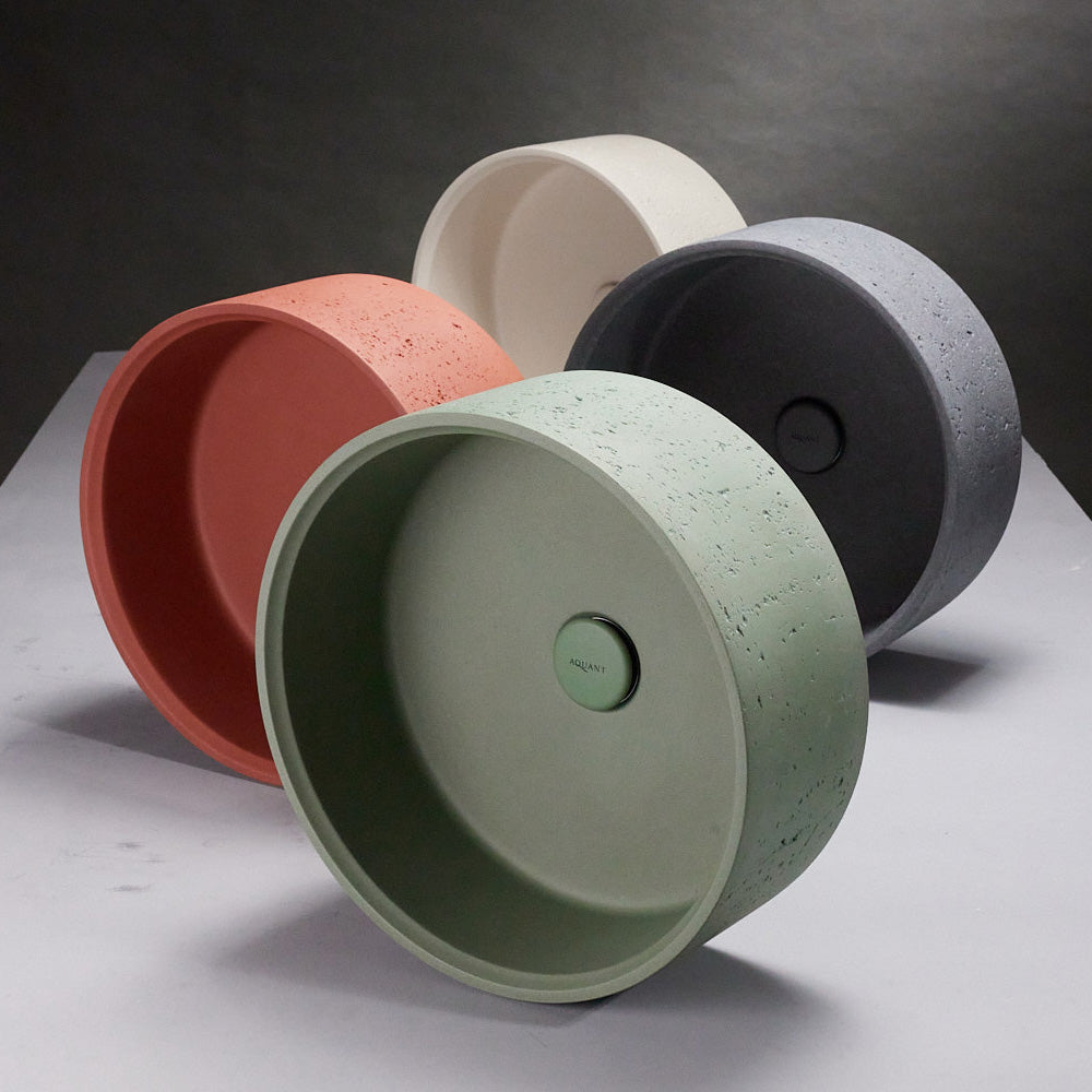 Évier sur table Spheris, rouge terre cuite