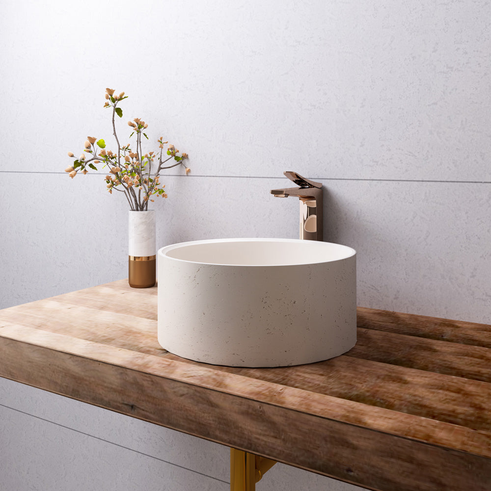 Évier sur table Spheris - Ivoire mat