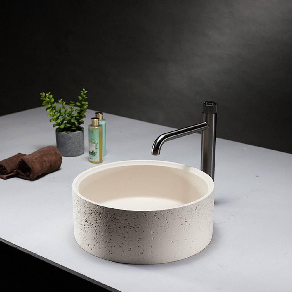 Évier sur table Spheris - Ivoire mat