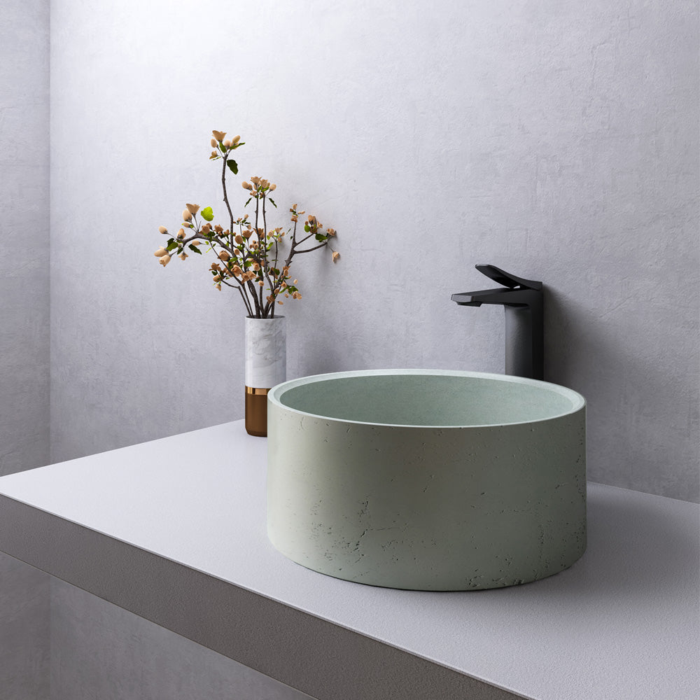 Évier sur table Spheris, vert olive