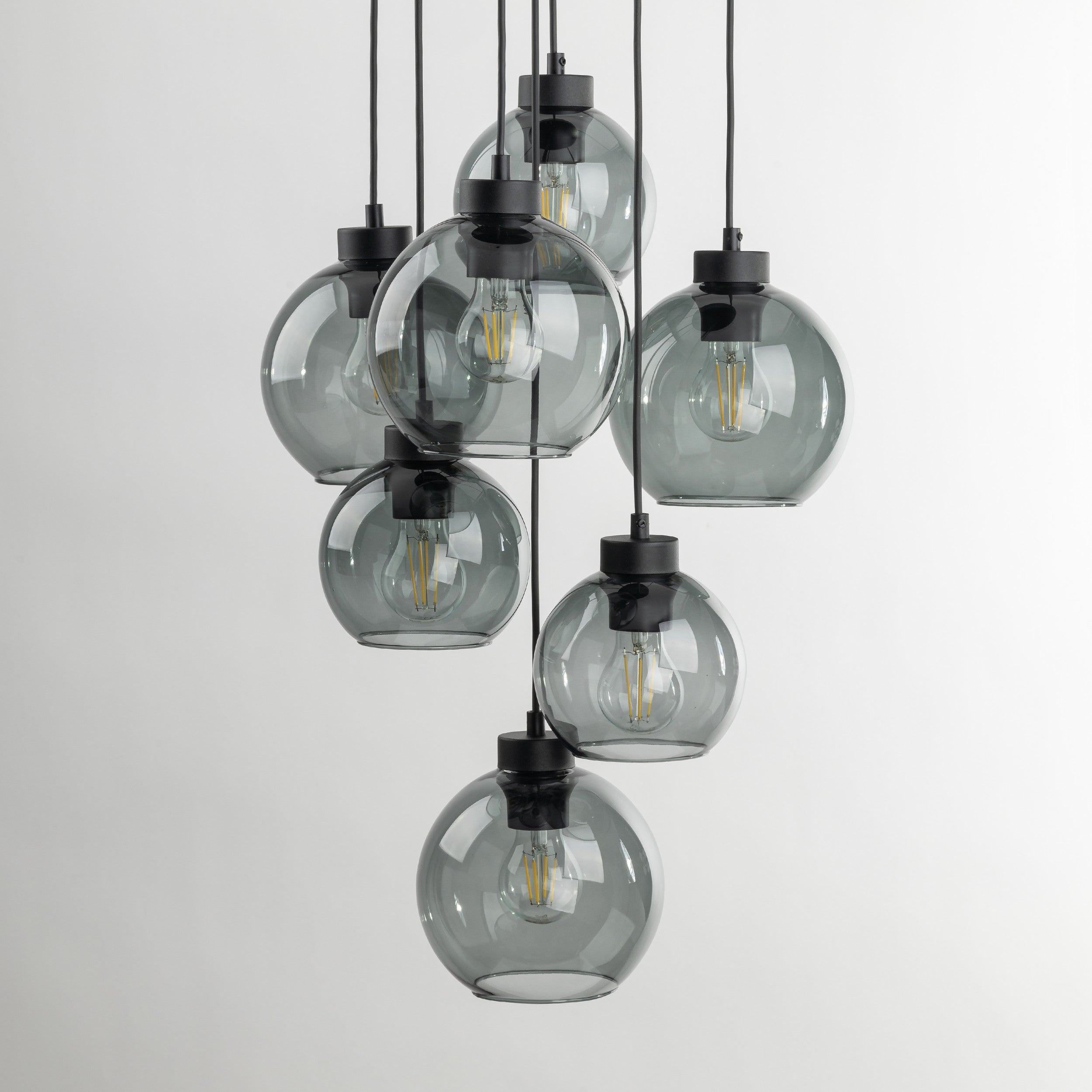 CUBUS Graphite Glass Scandinavian Pendant Light 7