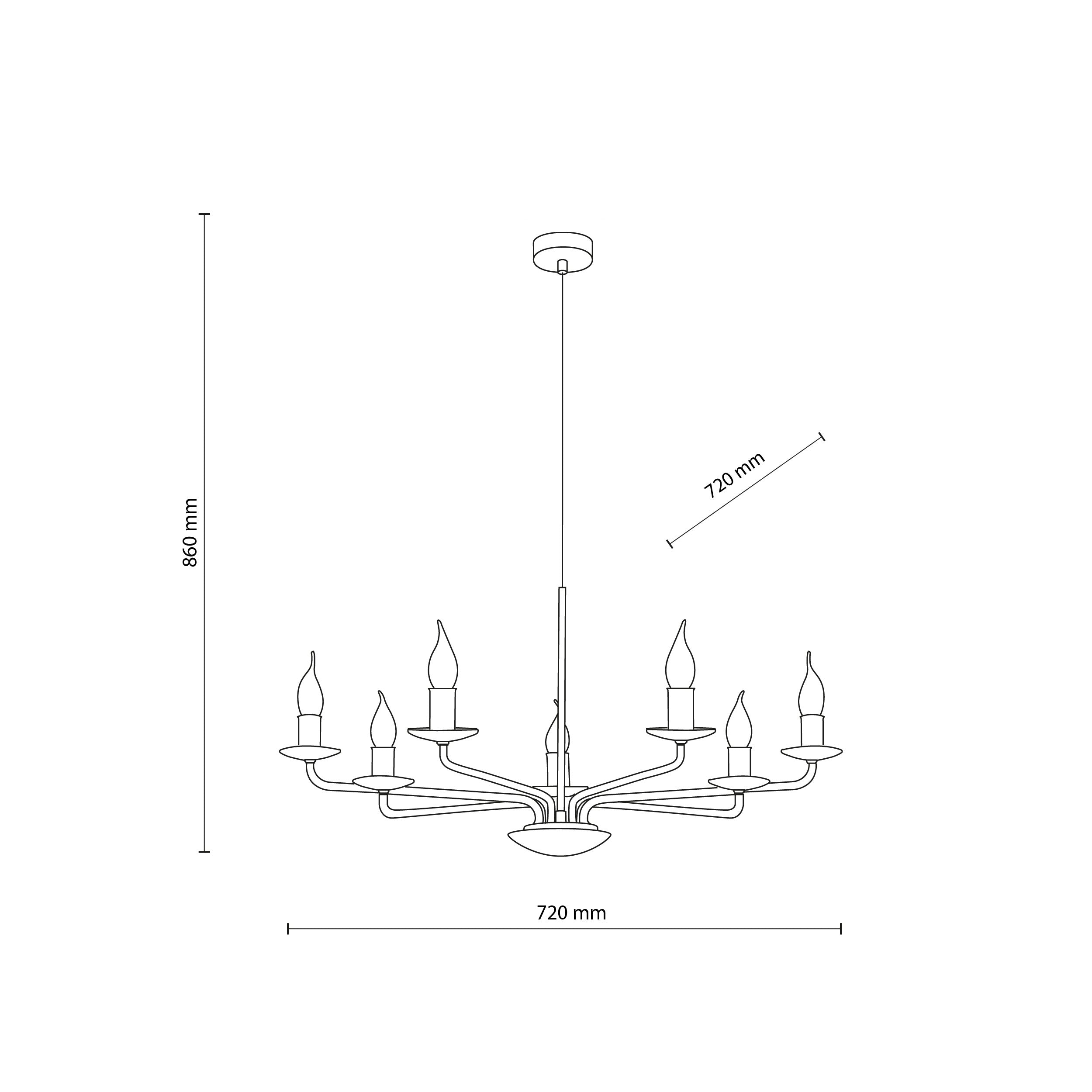 LIMAL Vintage Candle Pendant Light