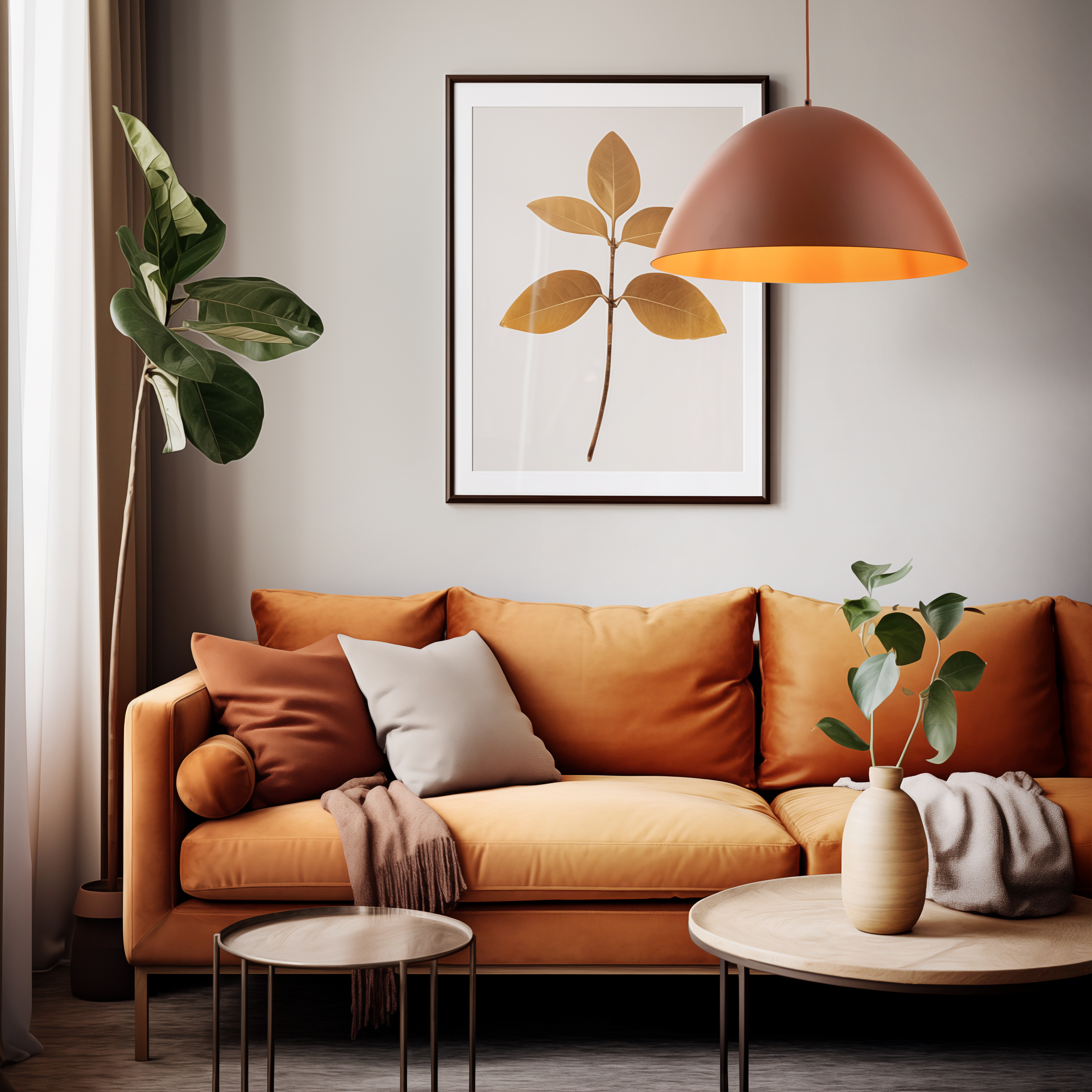 FARO Mid-Century Modern Pendant Light L