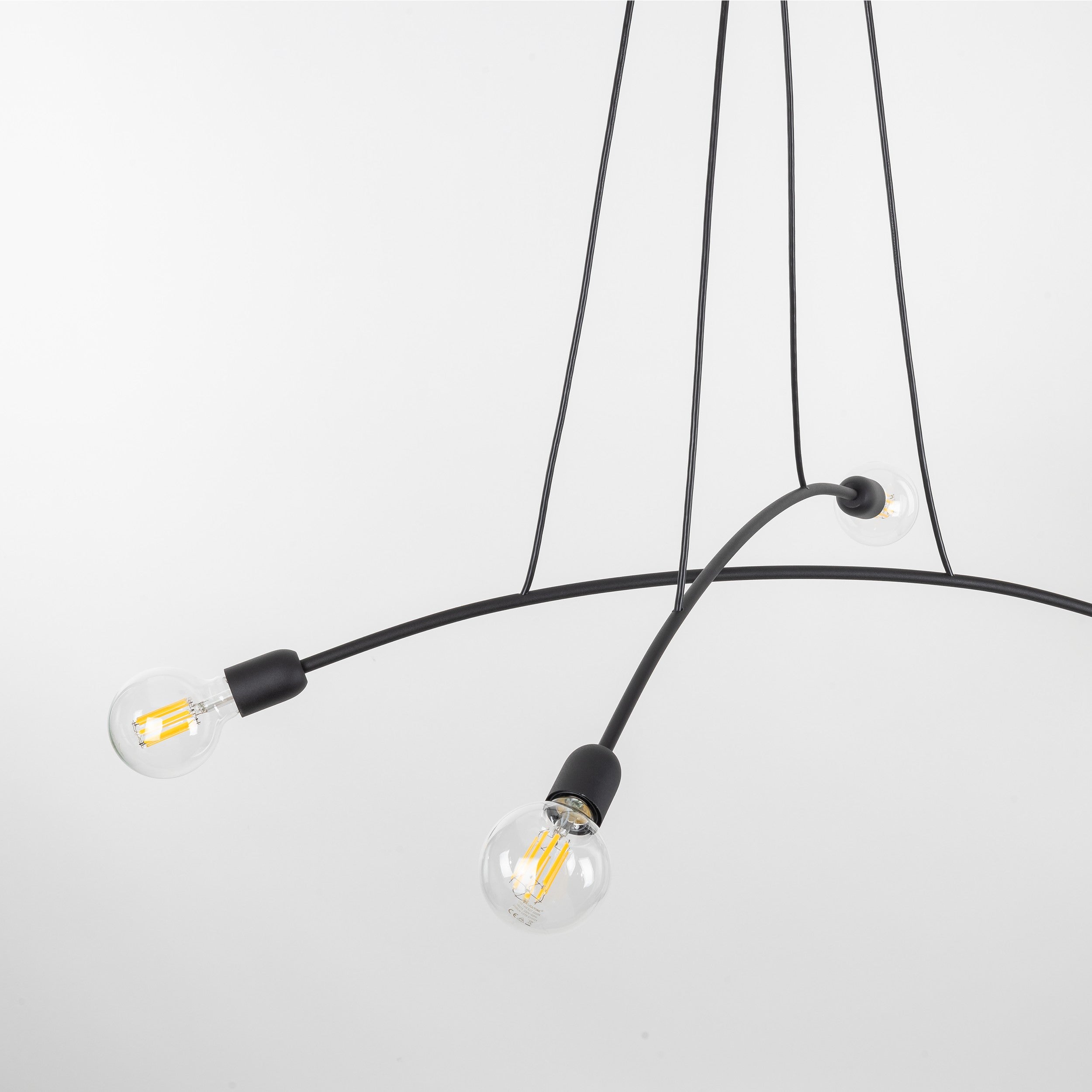 HELIX Black Minimalist Pendant Light 4  (Clearance)