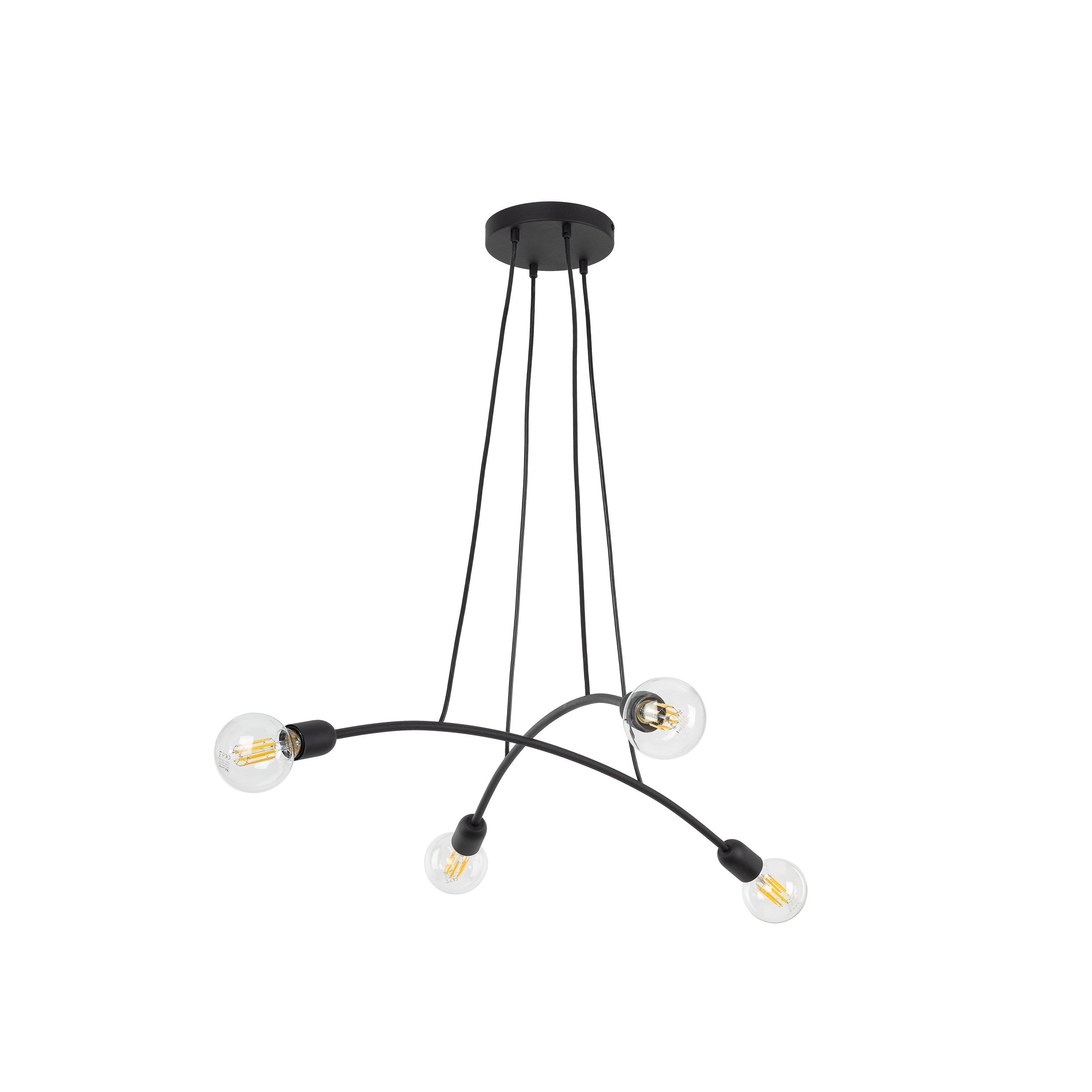 HELIX Black Minimalist Pendant Light 4  (Clearance)